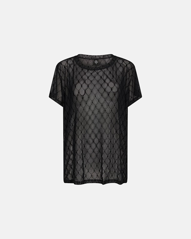 Oversize mesh t-shirt black