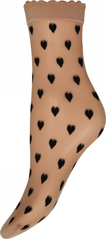 Socks heart 20den golden - 4211