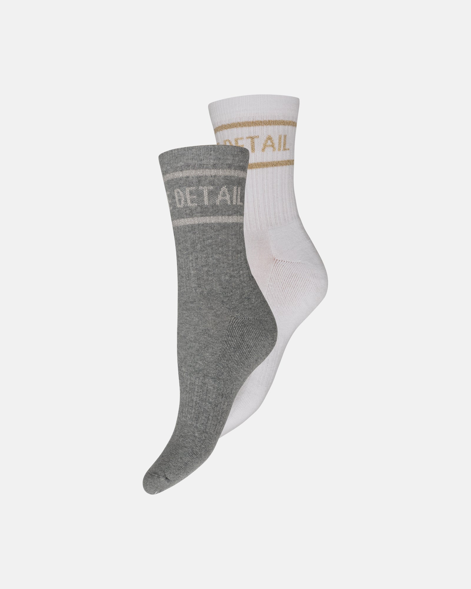 Tennis sock 2-pk grey/white-9007