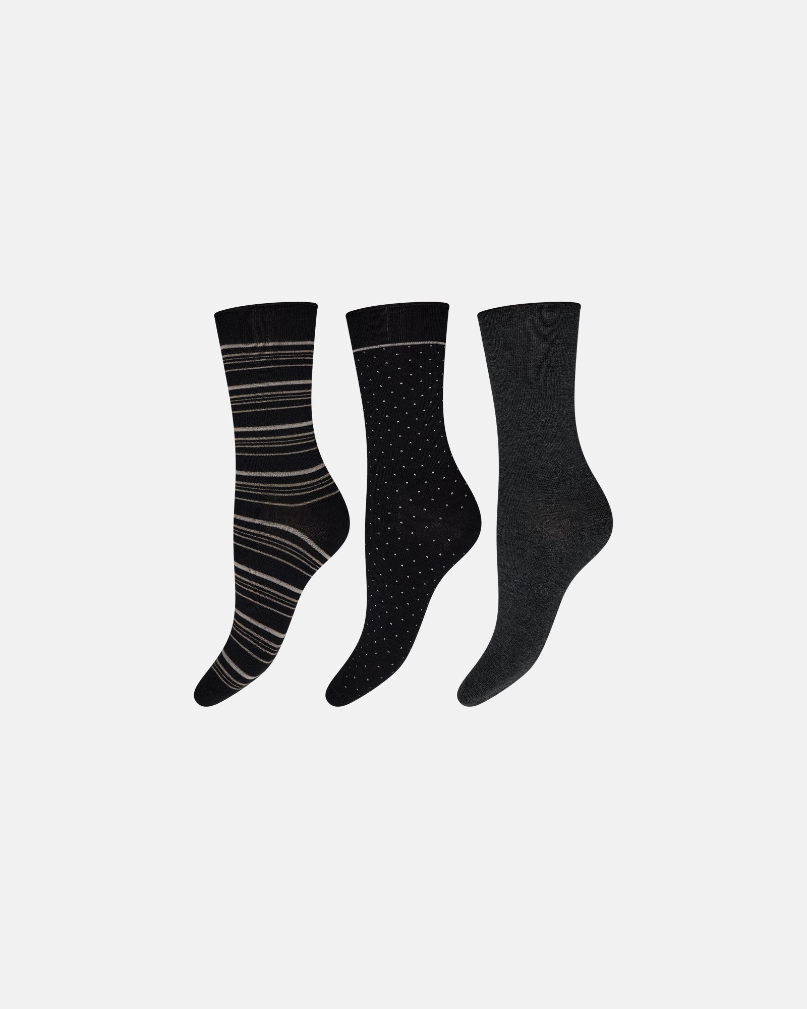 Socks fine knit bamboo stripe