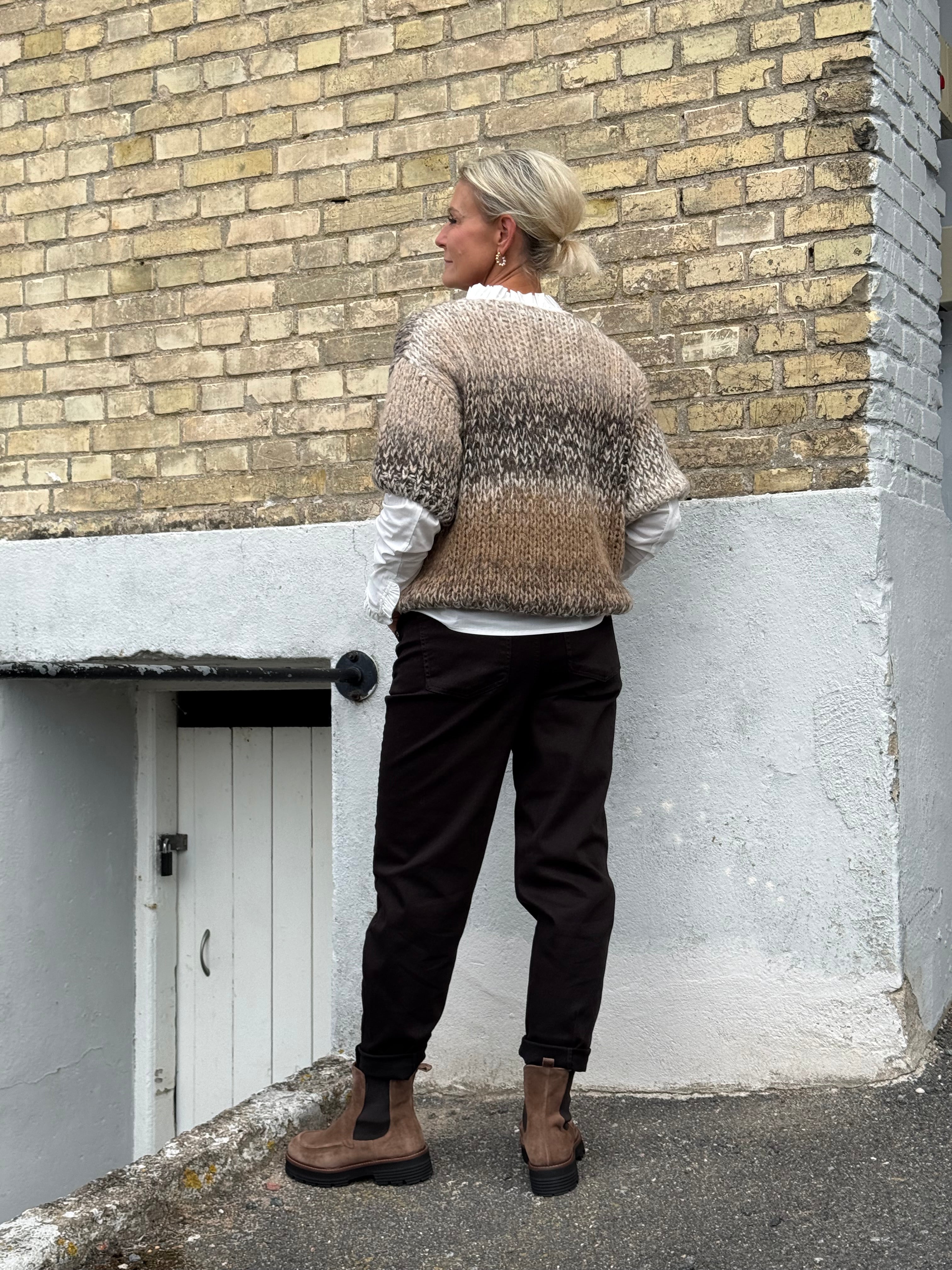 Karlie Barrel High Waist - Brown Washed