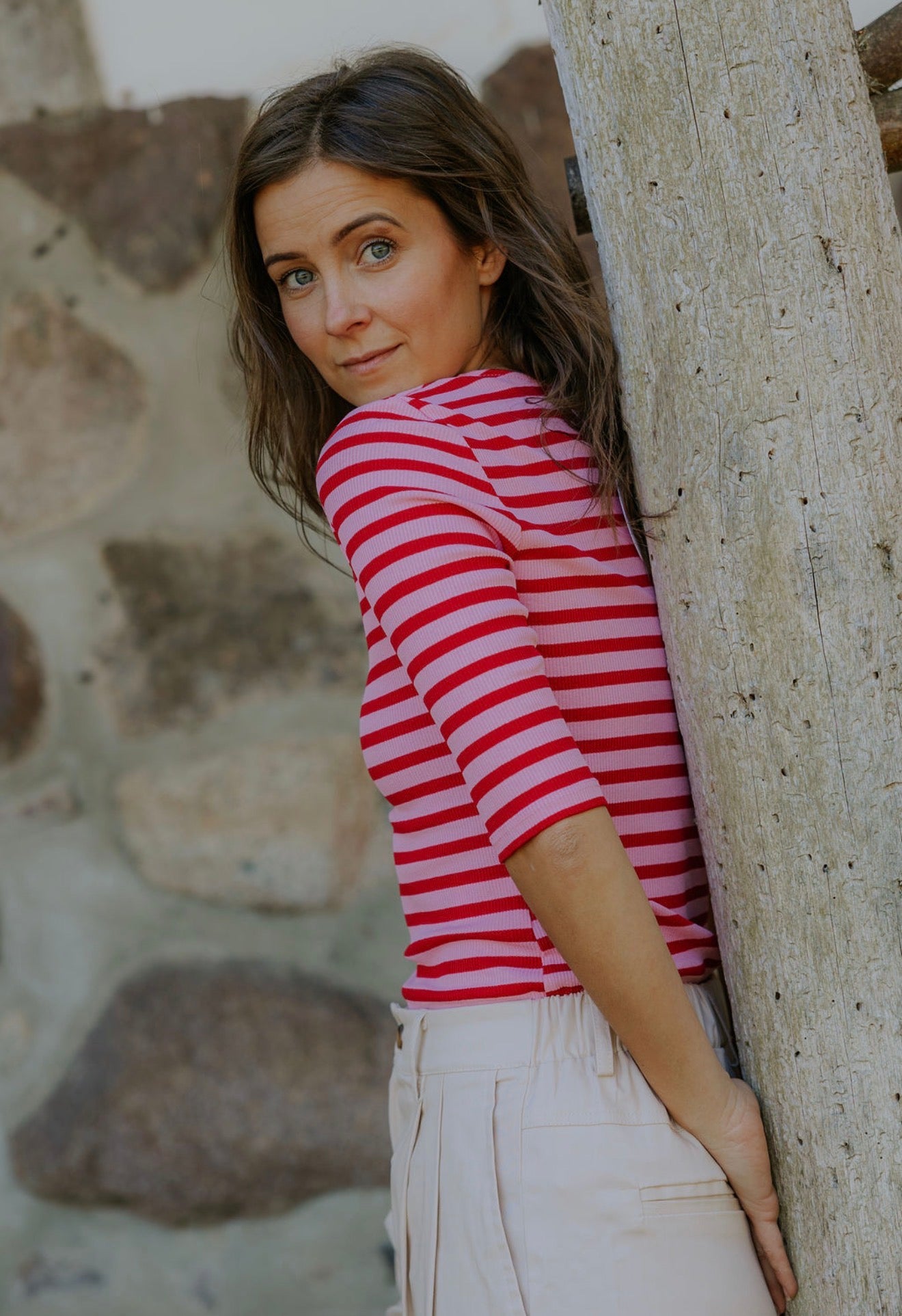 Everyday Stripes Blus - Svart