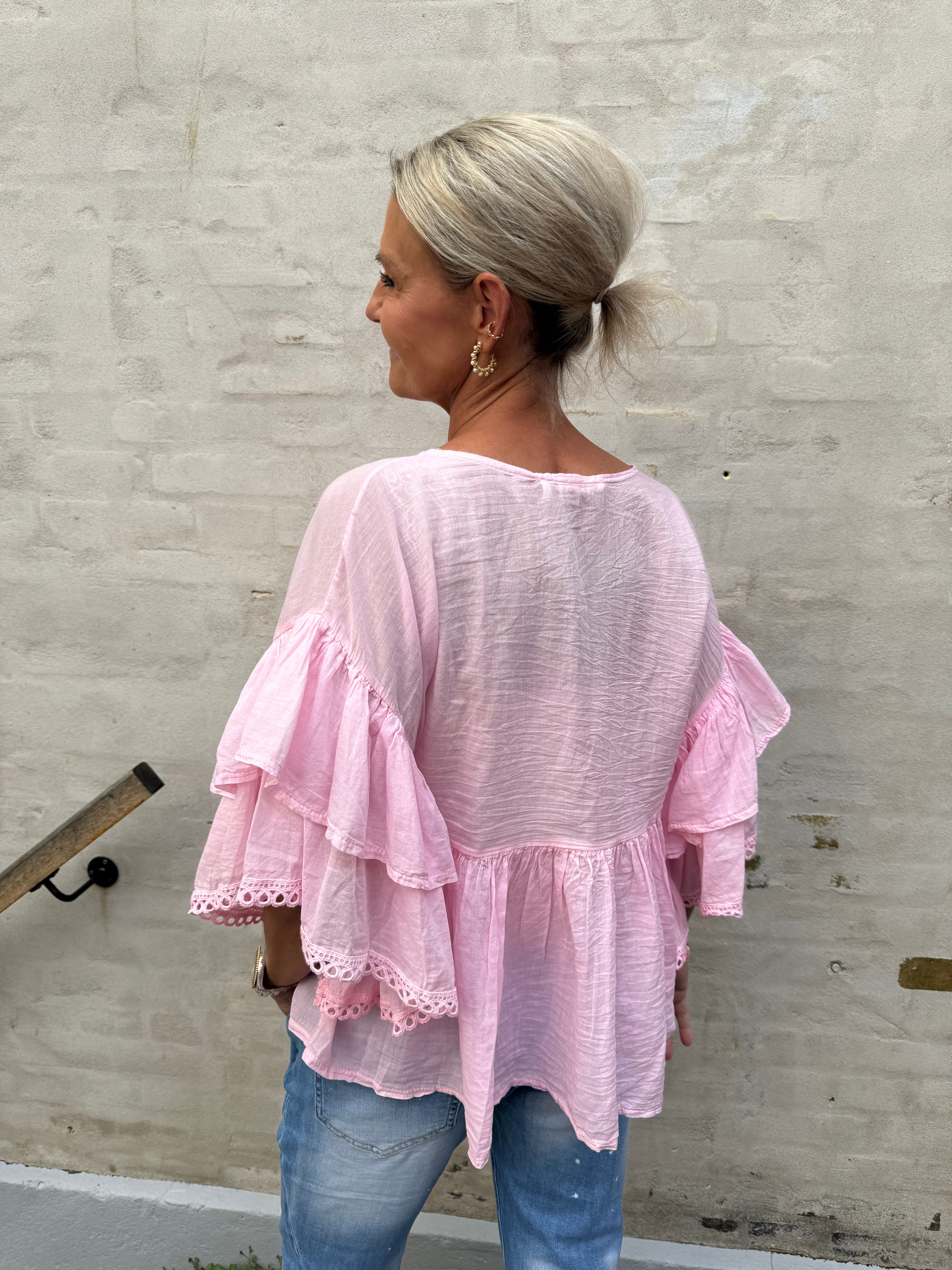 Rosita Skjorte bluse - Pink