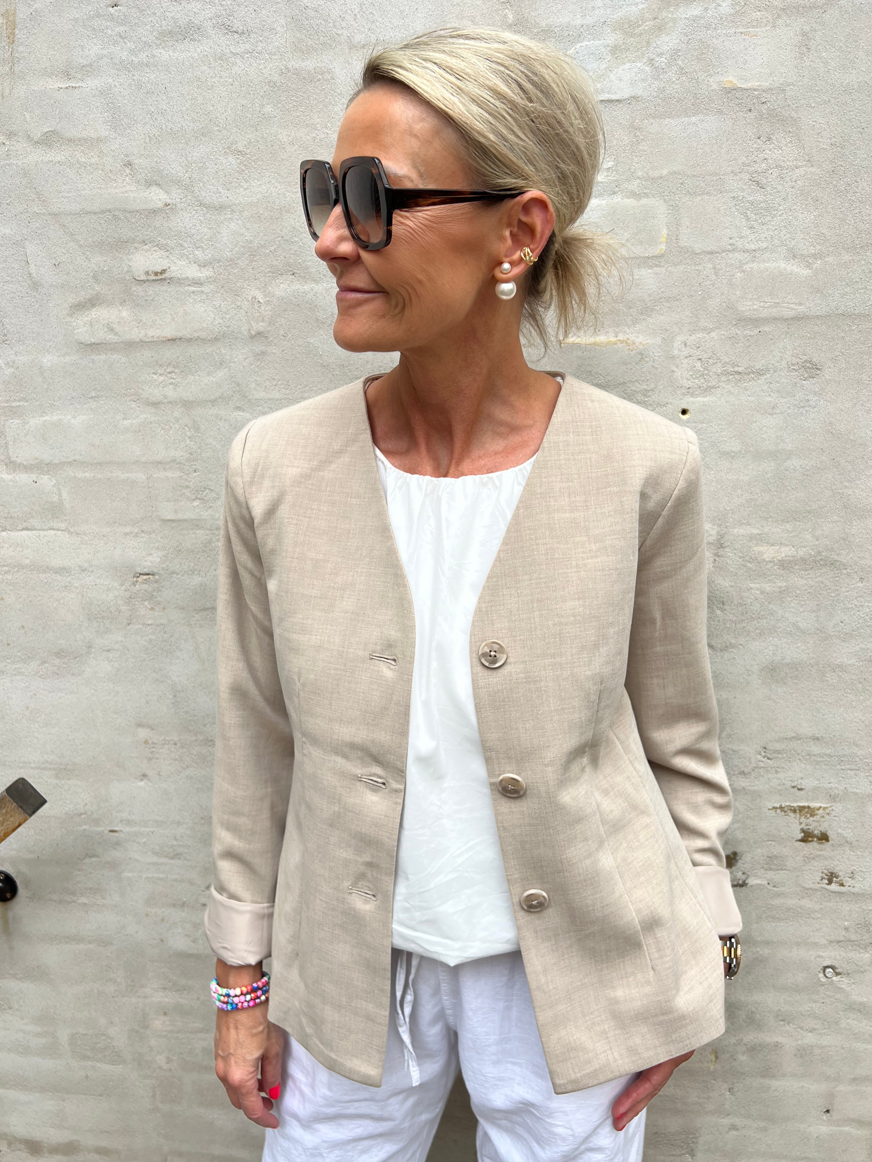 Meghan Blazer Tannin/Melange