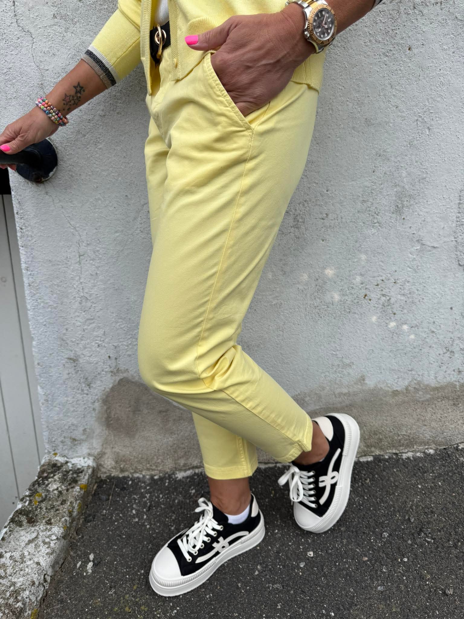 Brita cropped byxor - Svart