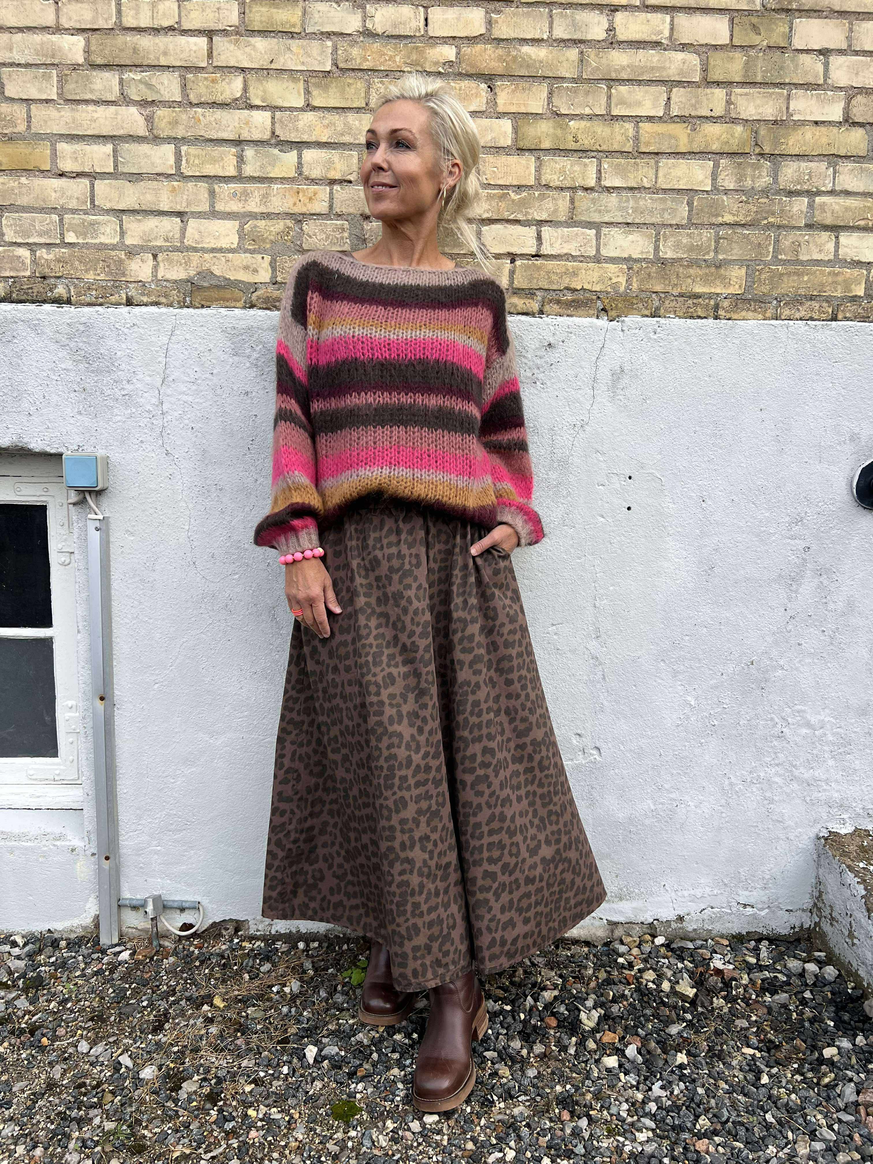 ABBIE Skirt - Mocca Leo