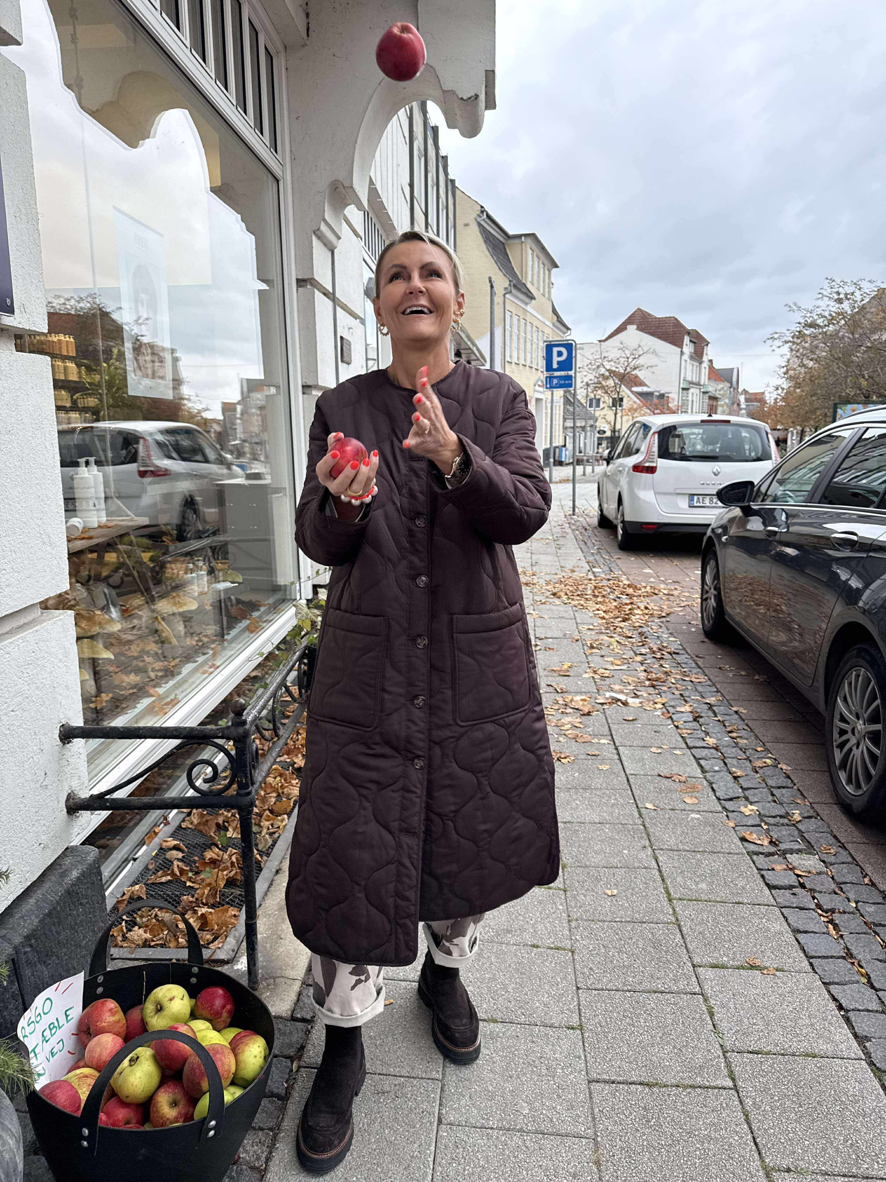 ALLIE LONG QUILT JACKET - Java