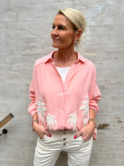 Musy palm shirt coral