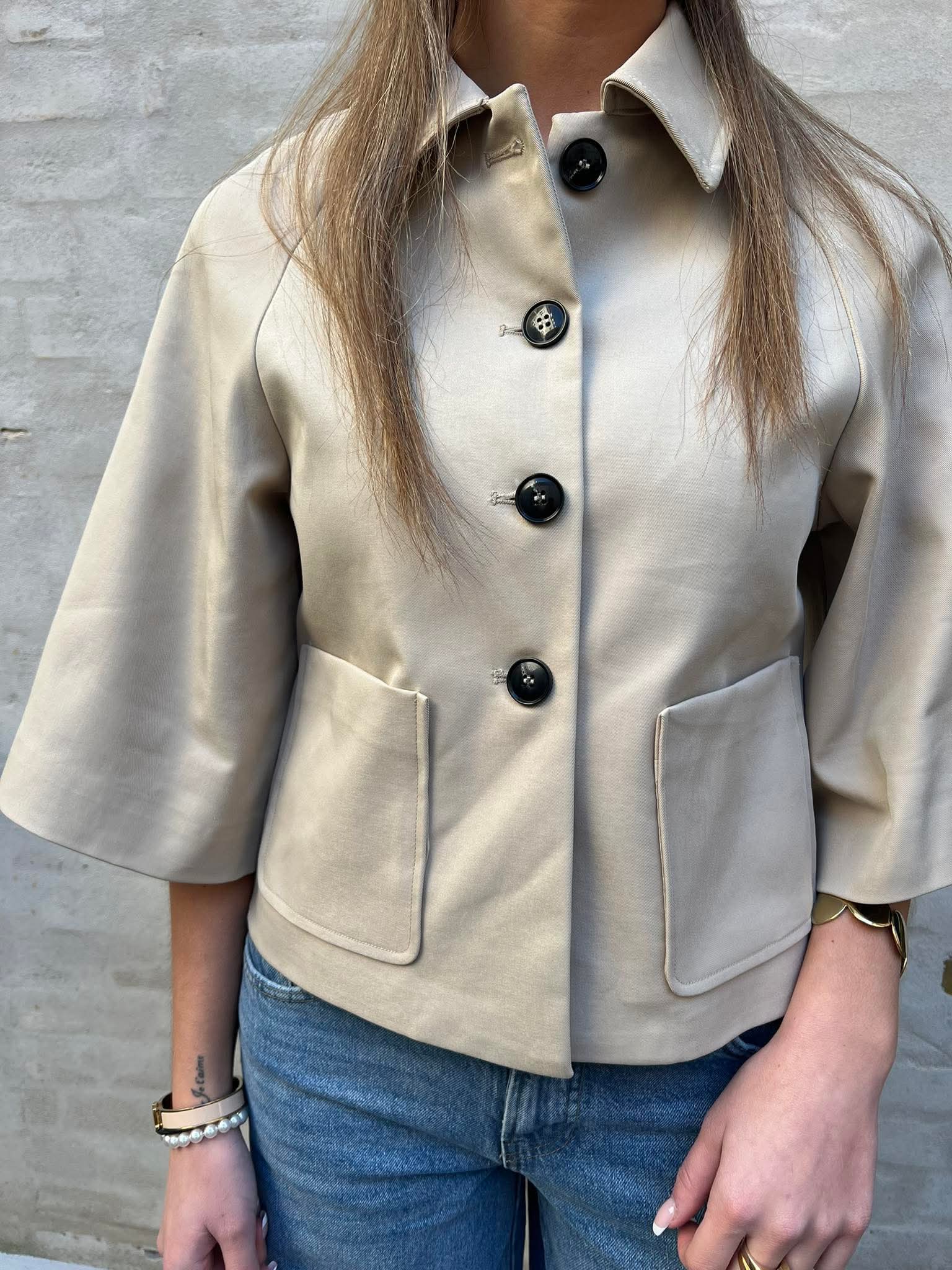Rosemma Trench Mini Jacket - Beige