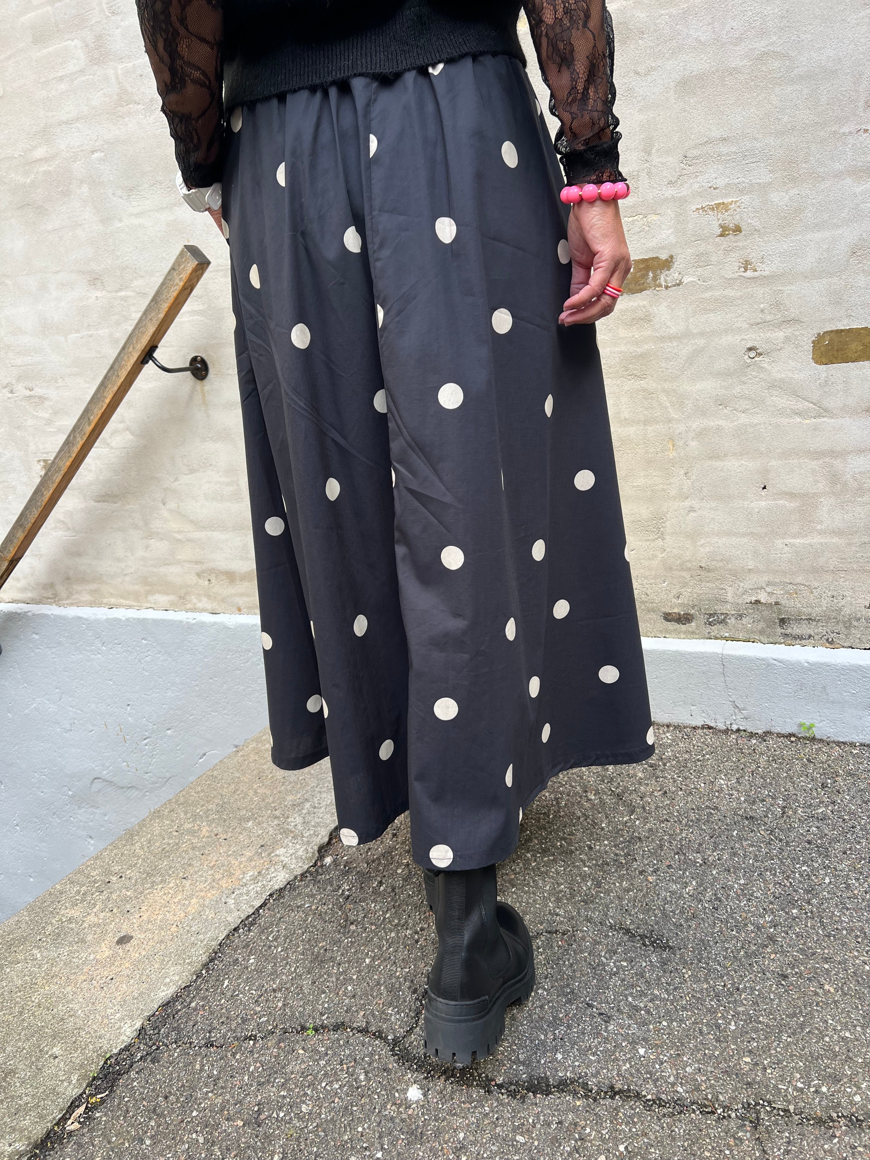 ABBIE Skirt - Black Dot