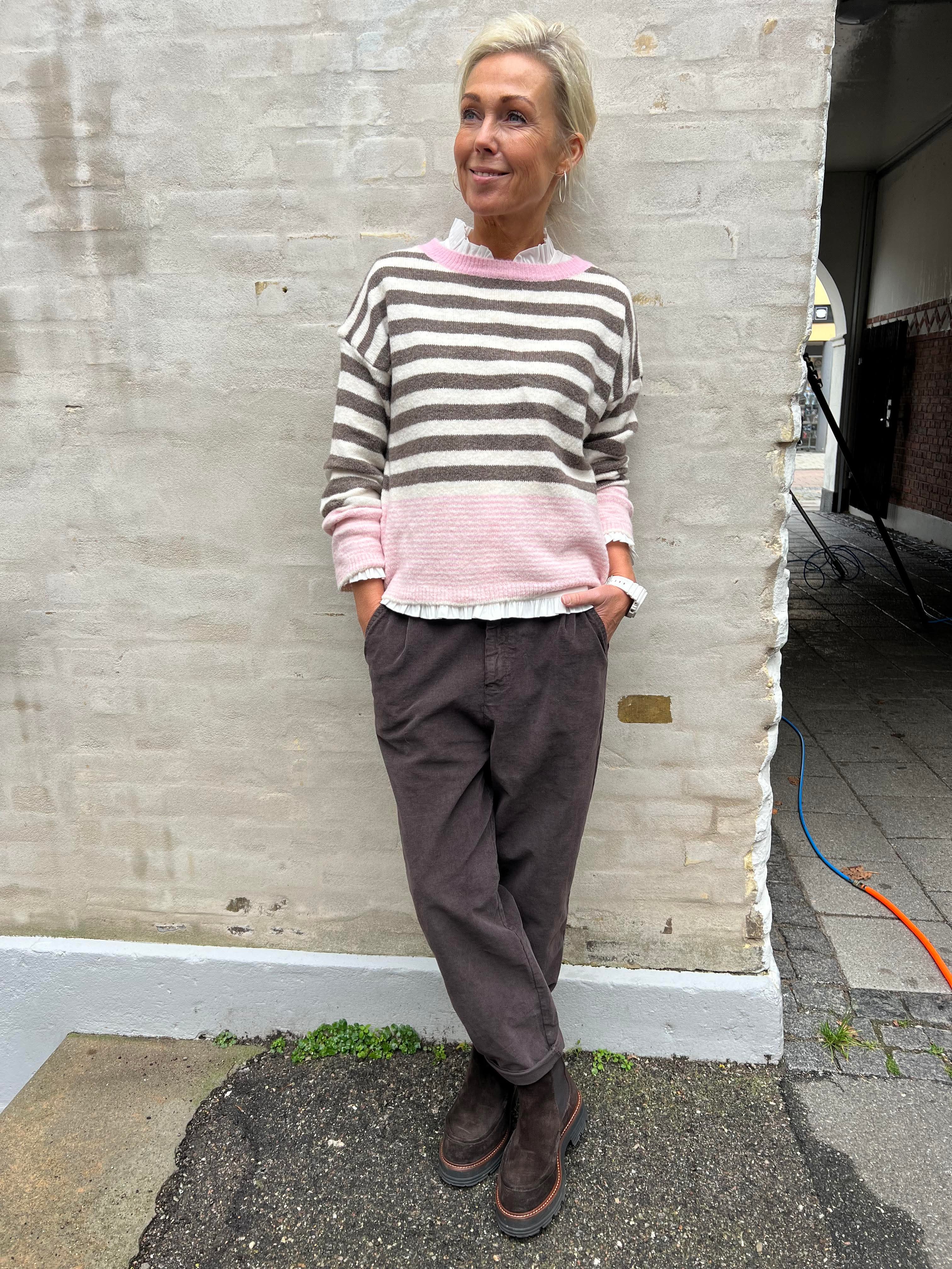 Elara Knit - Fango/Burro/Rosa