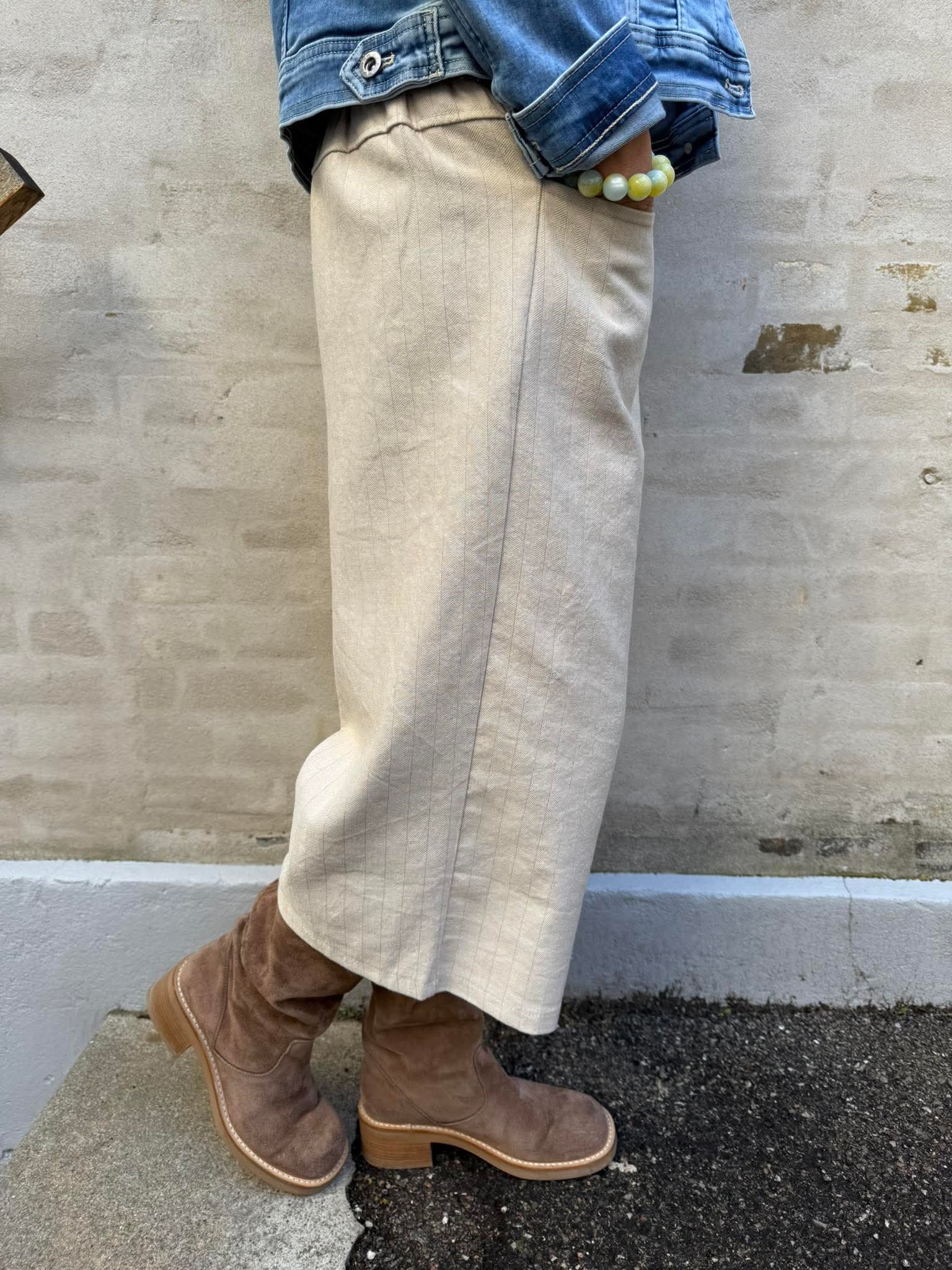 Adrielle Pants - Beige Stripe