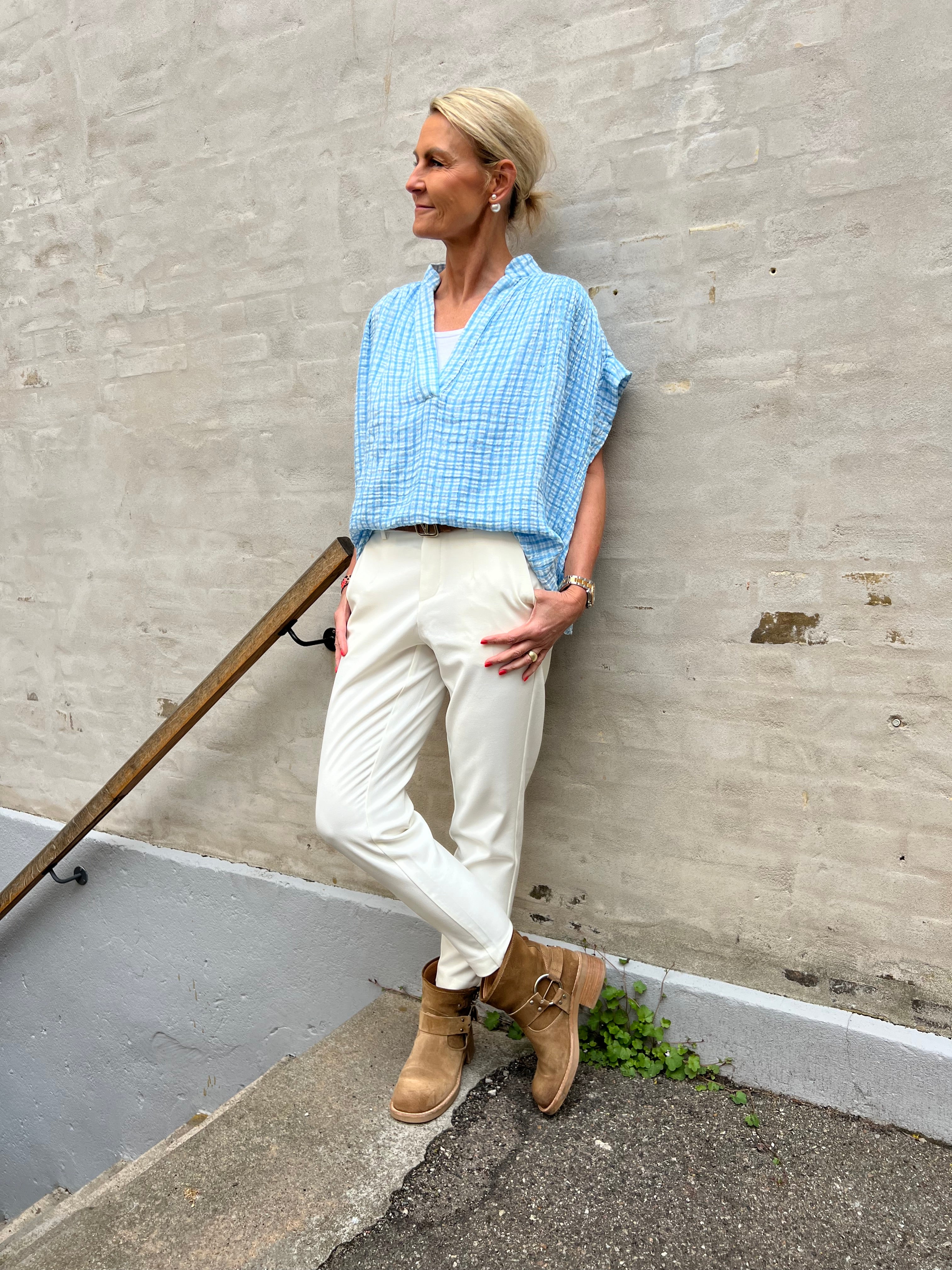 Roma blouse blue