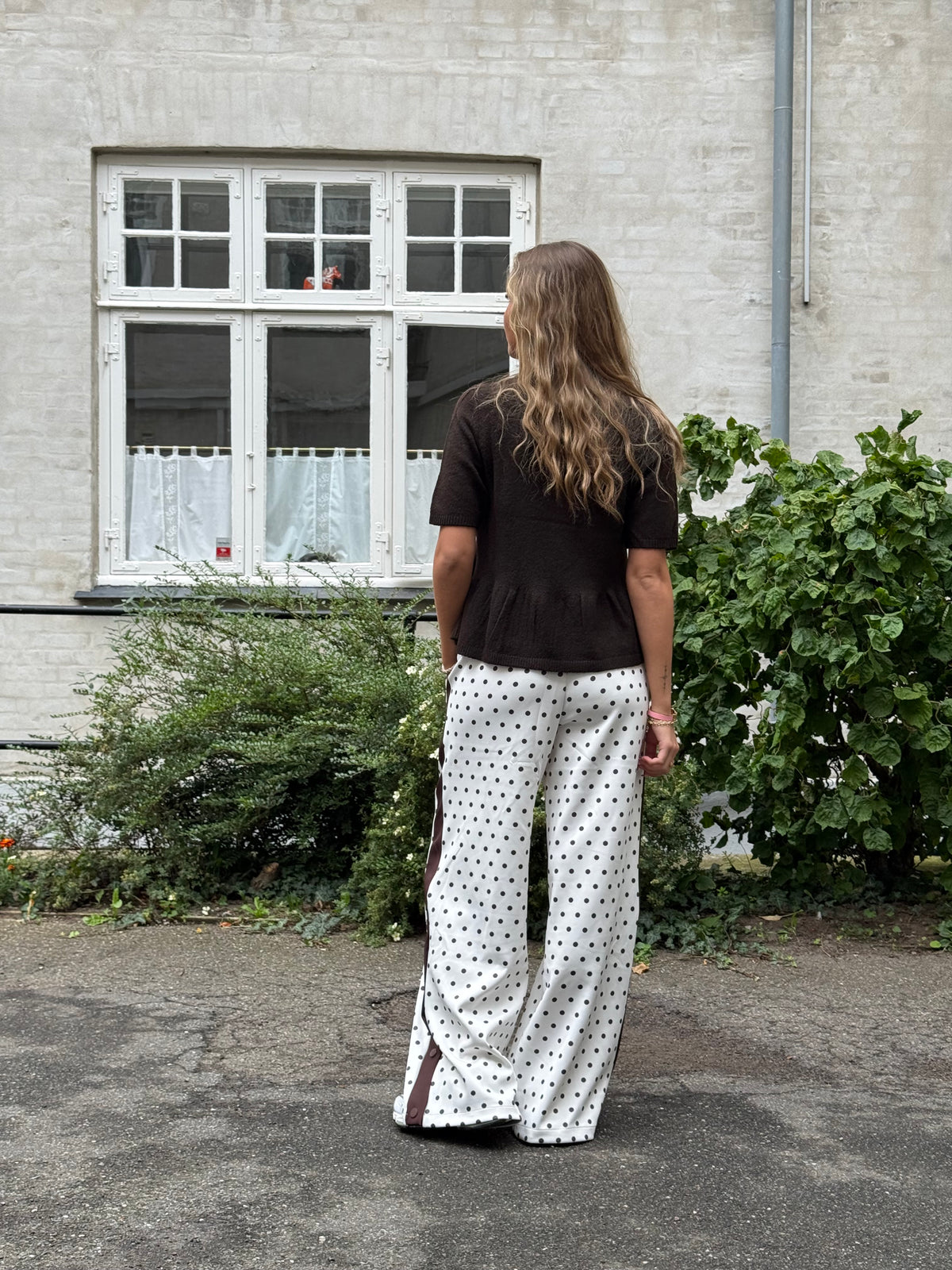 BRILLIANT LIFE S/S ON PEPLUM PULL - Coffee Bean/MELANGE