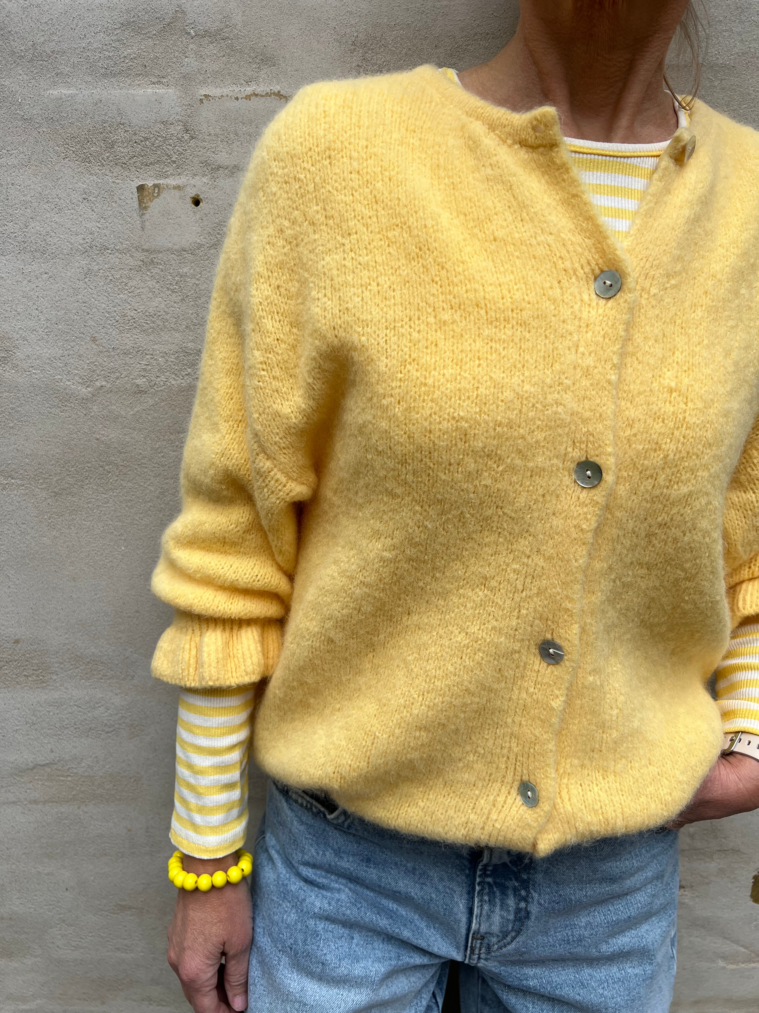 Juliana knit cardigan yellow