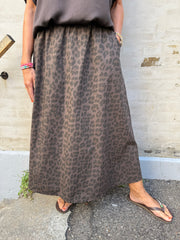 ABBIE Skirt - Coffee Leo