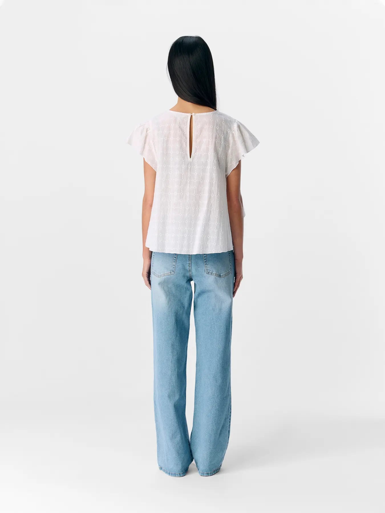 Bia o-neck top white