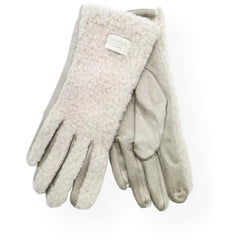 Rubi teddy glove iphone touch beige