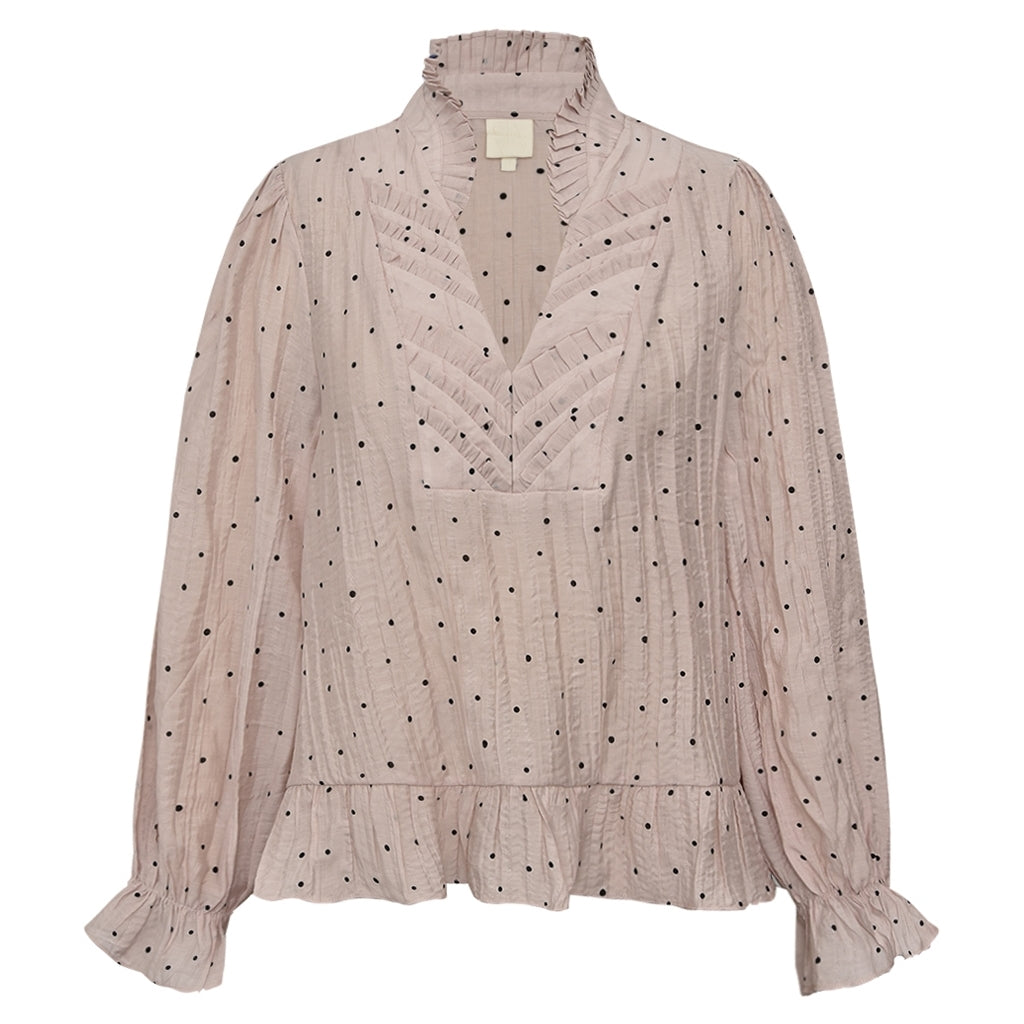 NazliGO Lullo Blouse -  Rose Black Dots