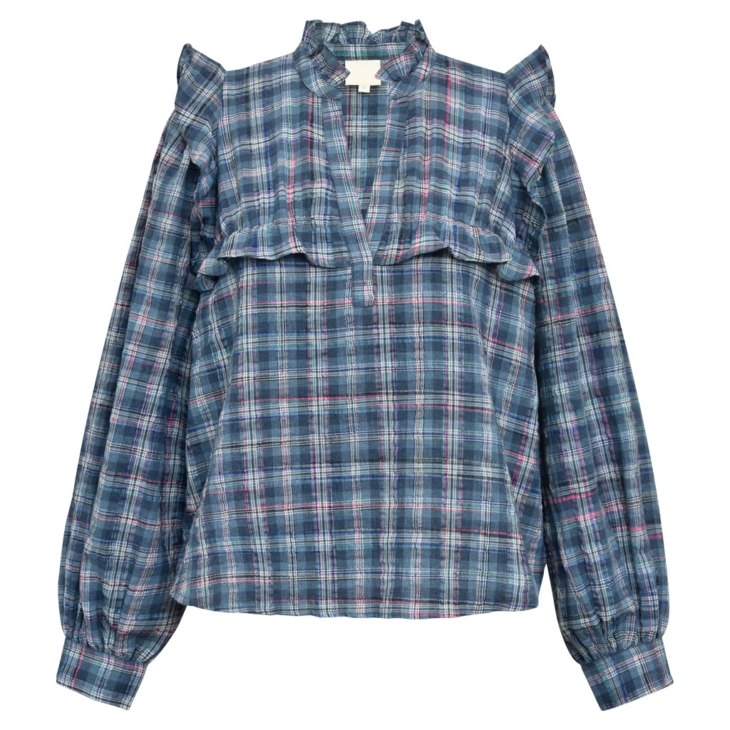 AnnabellGO Jo Blouse blue checks