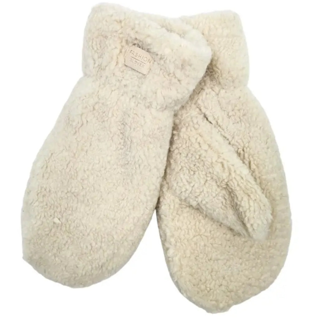 Reve teddy glove beige