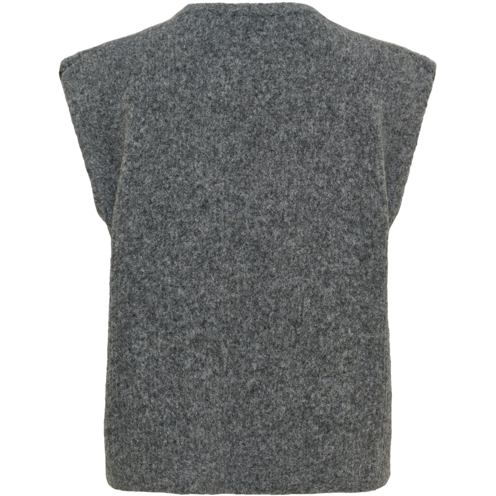 Celestia Knit Vest - Dark Grey