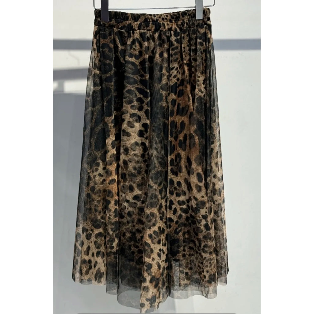 New Refika tyll long skirt leo