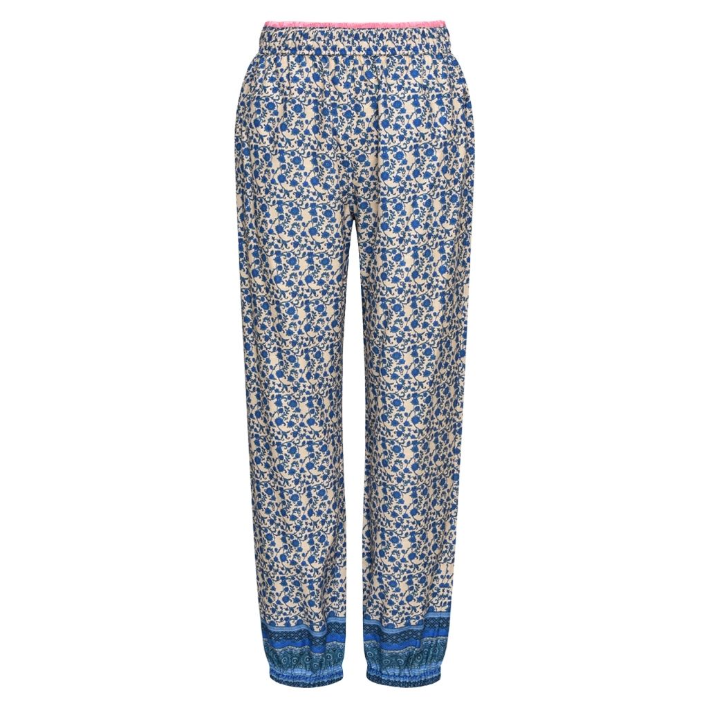 AbeloneGO pants blue flower