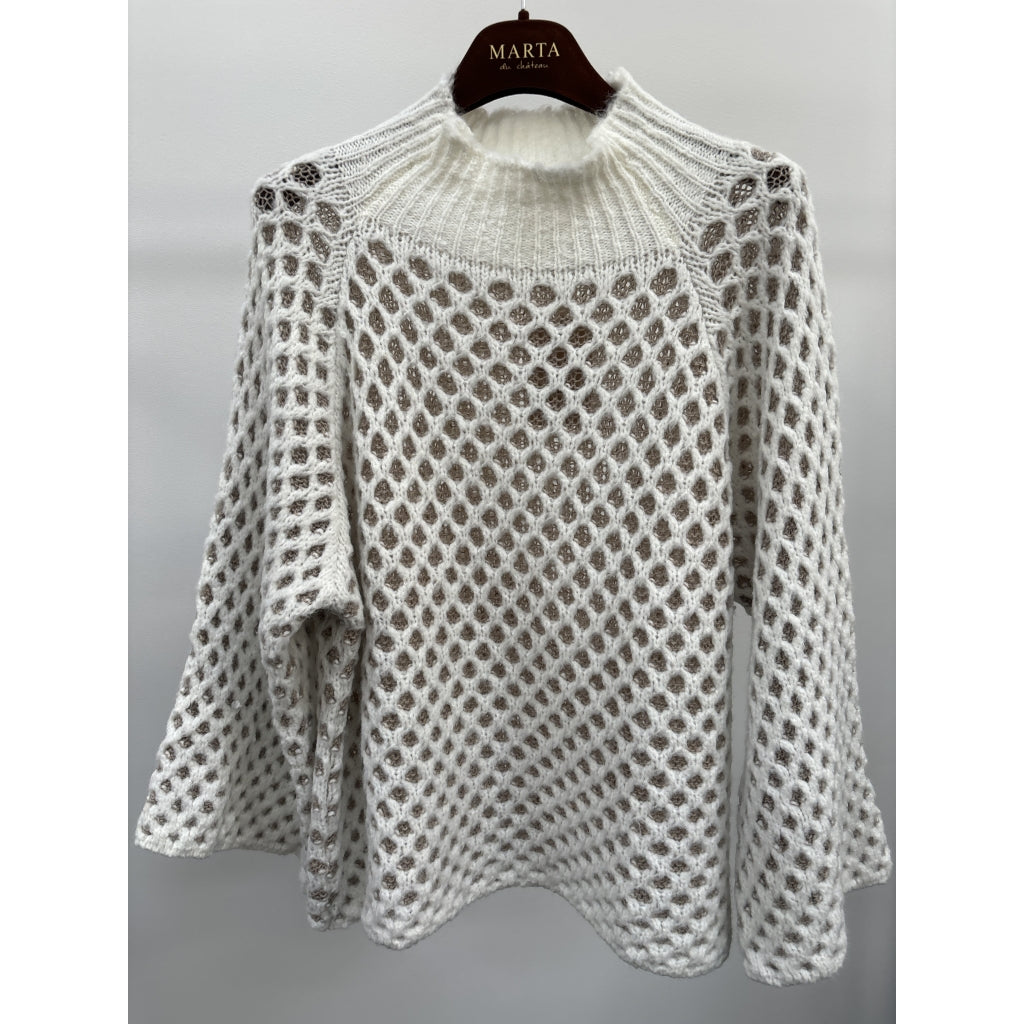 Clemence knit bianco/beige