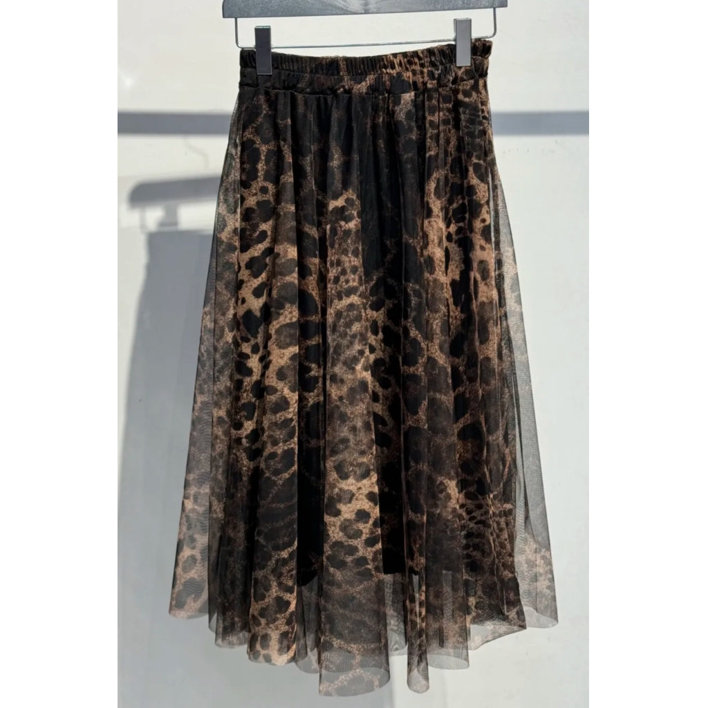 New Refika tyll long skirt leo