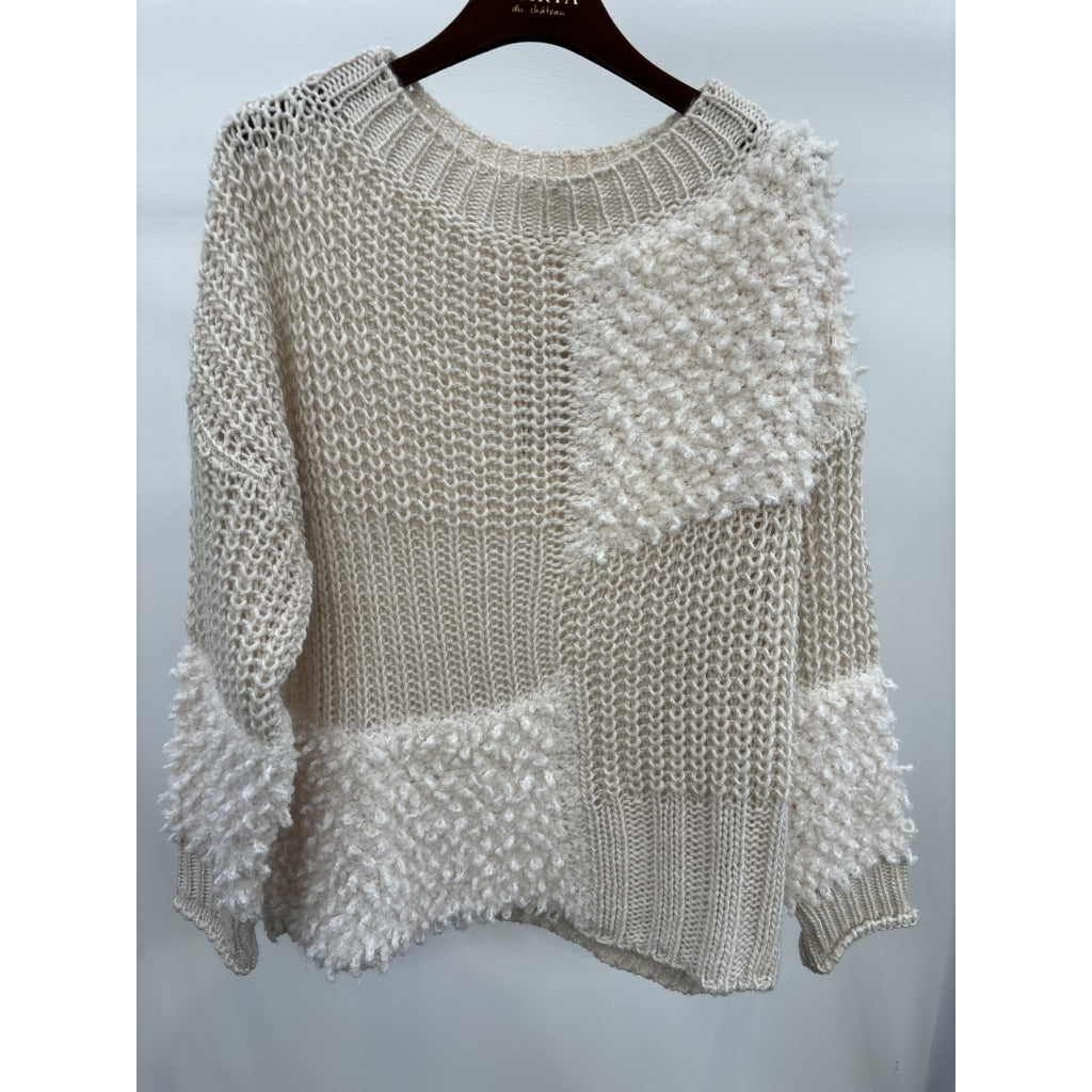 Delphine knit calce/panna