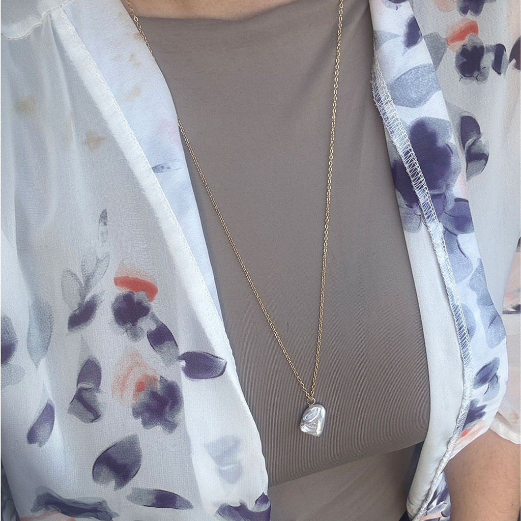 Barok Girl Necklace 80cm - 18 karat guldbelagt
