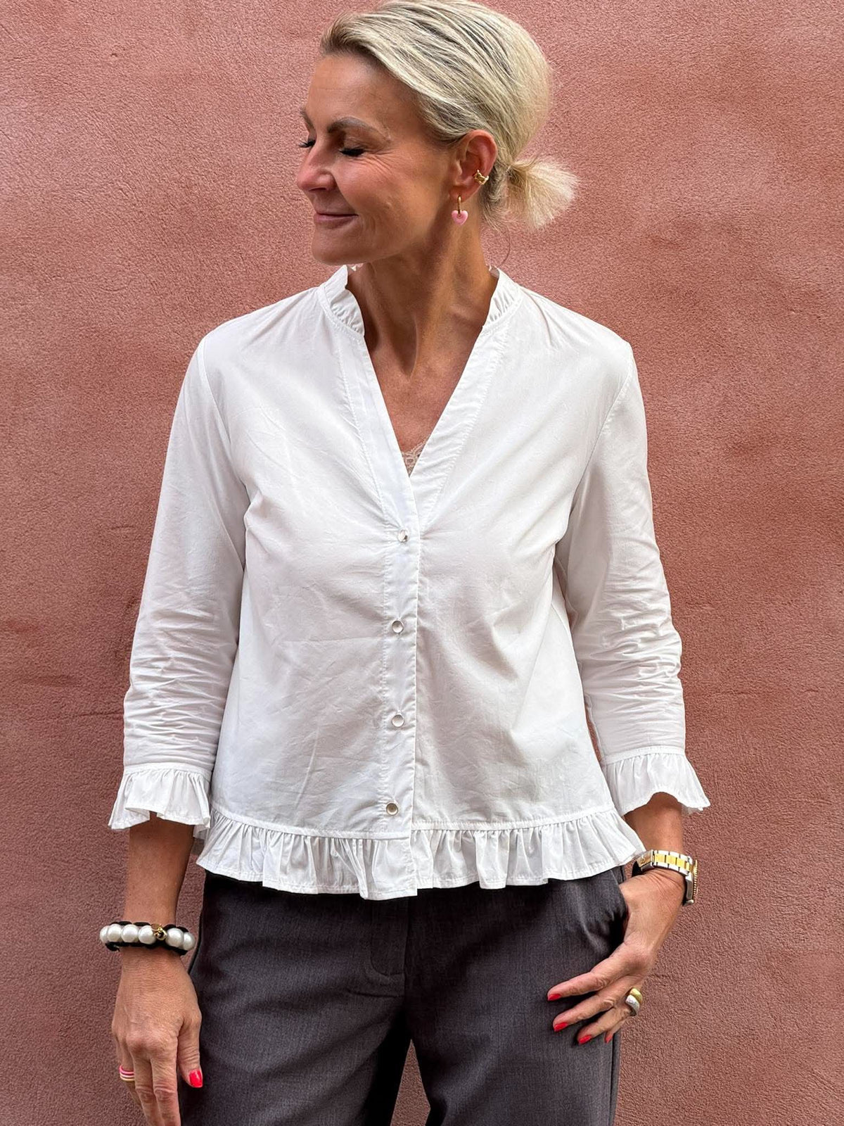 Amy Skjorta - Vit