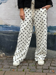 Sporty Dot Pants - White