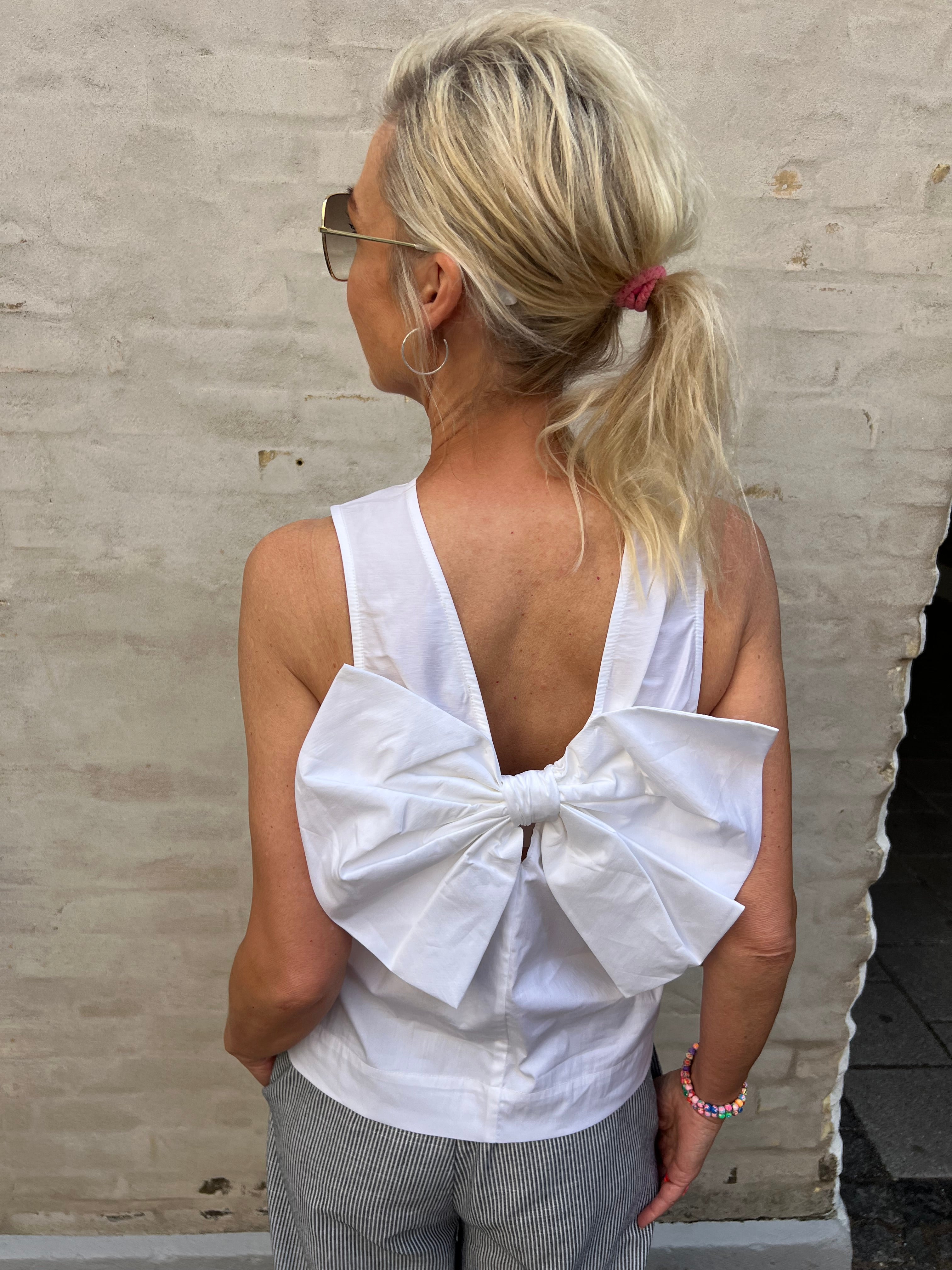 Sanna Bow Top White