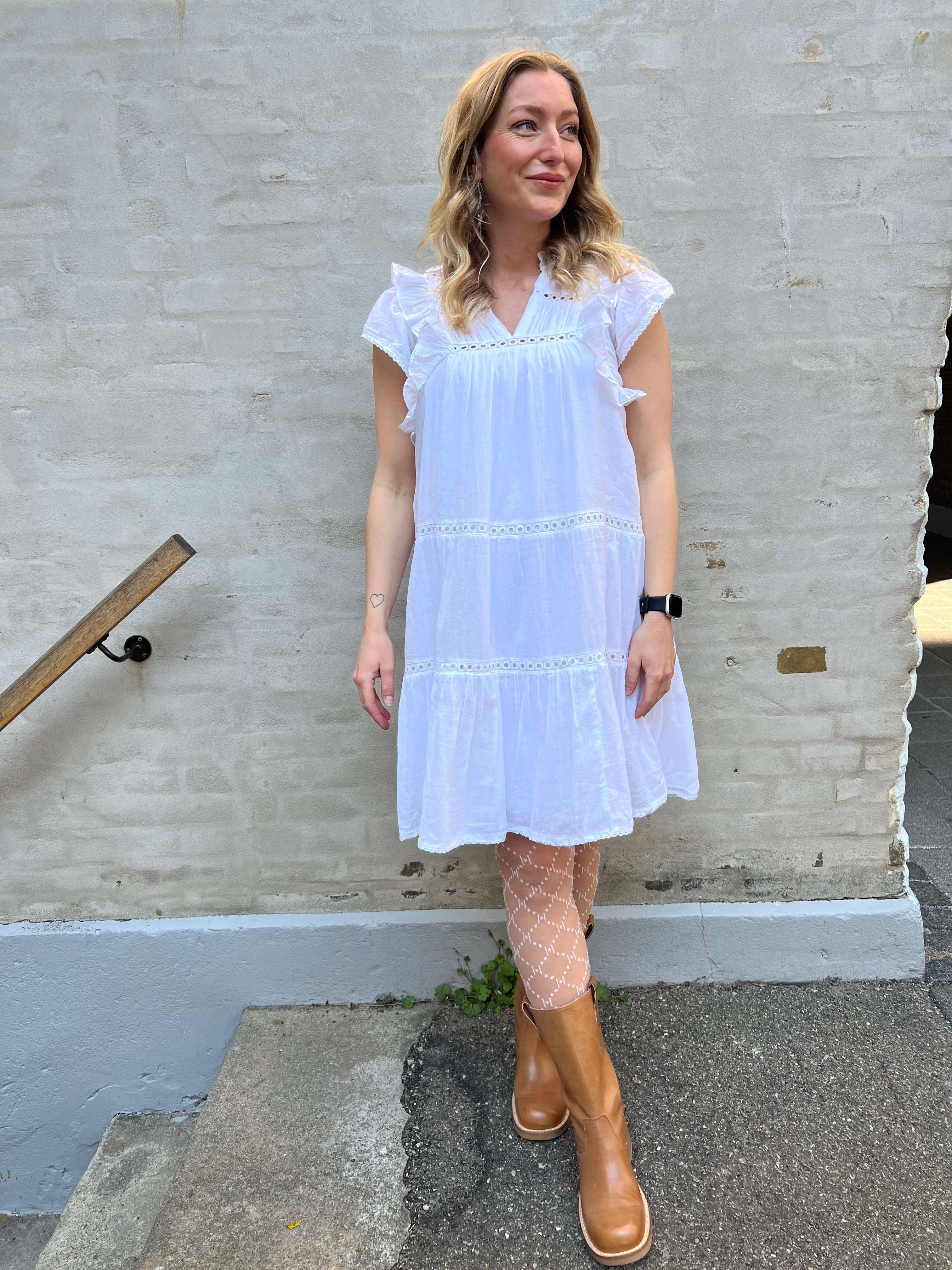 Jamma Voile dress white