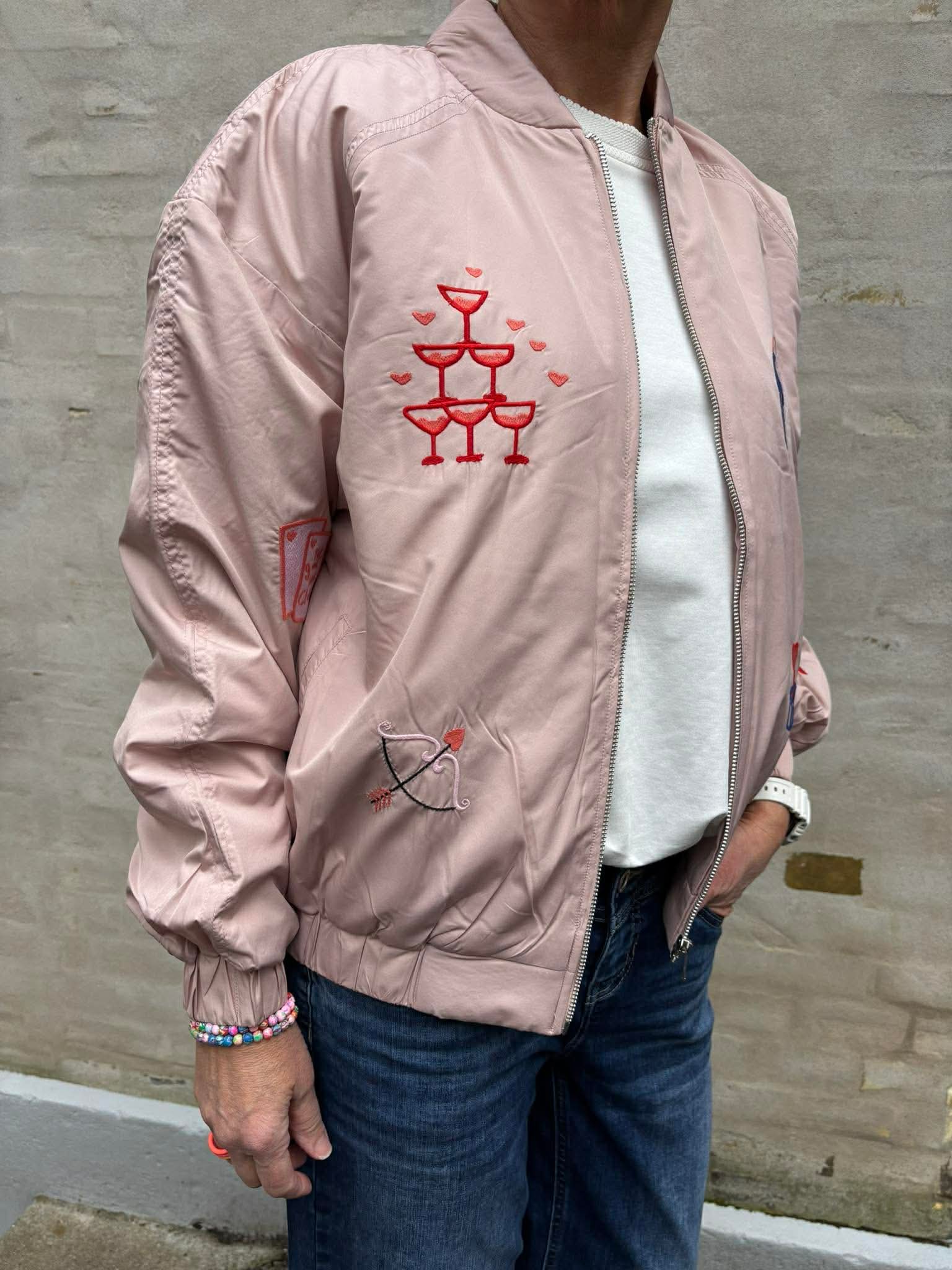 Mi Amore Bomber jacket - Rosa