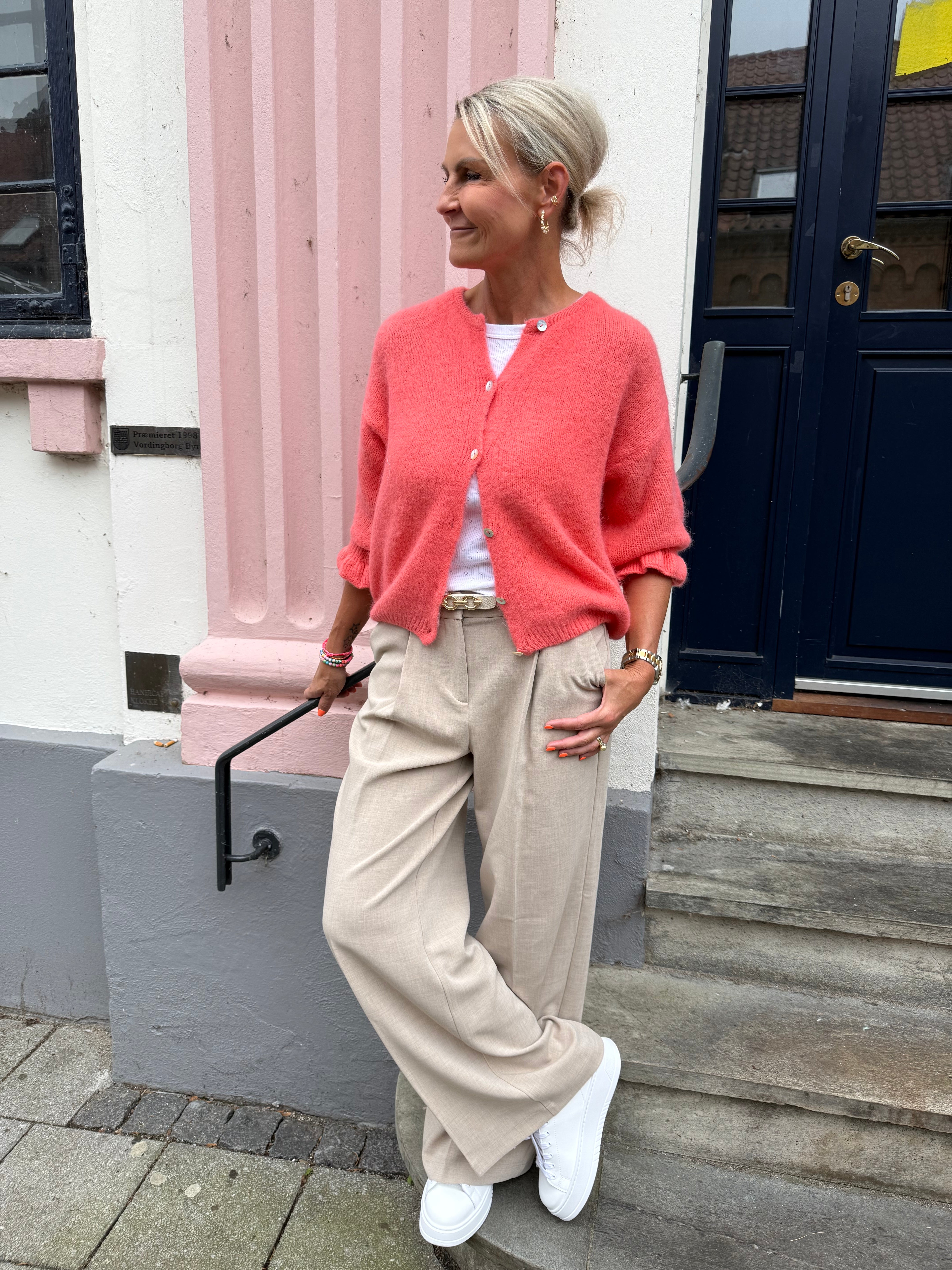 Ivy wide pant tannin melange