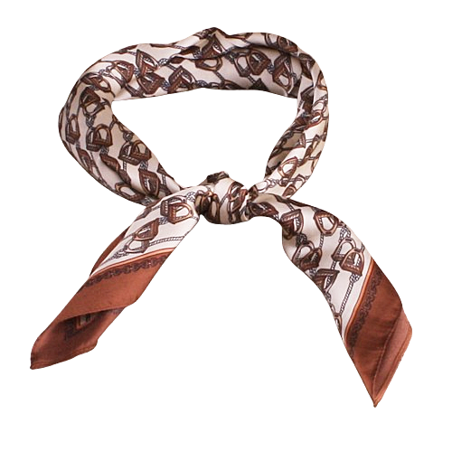 Silke mini scarf brown