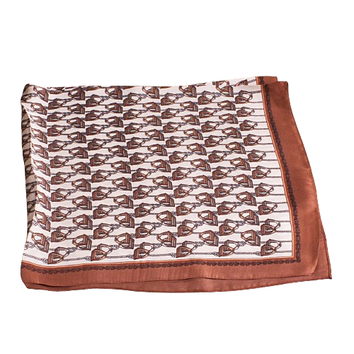 Silke mini scarf brown