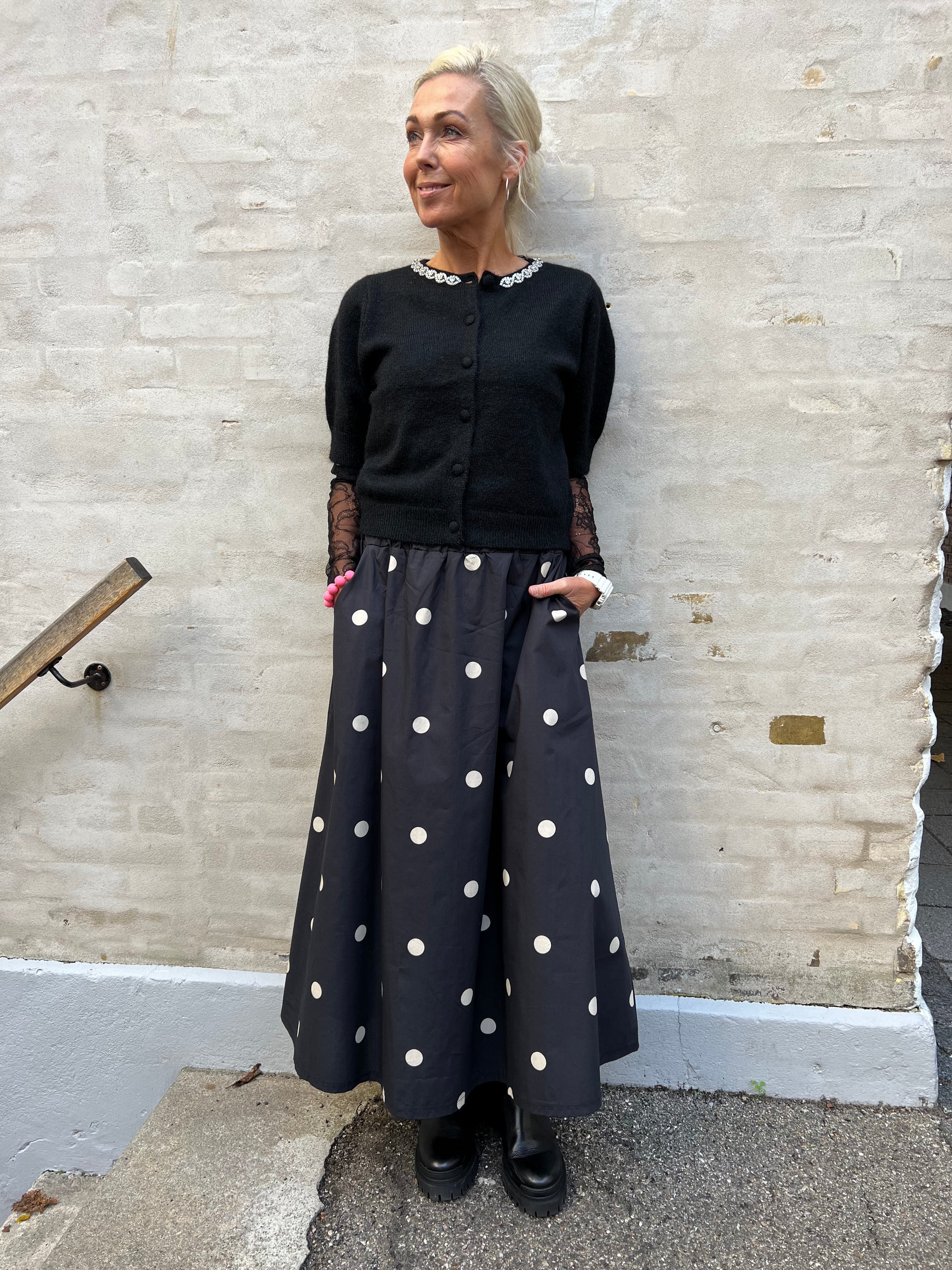ABBIE Skirt - Black Dot