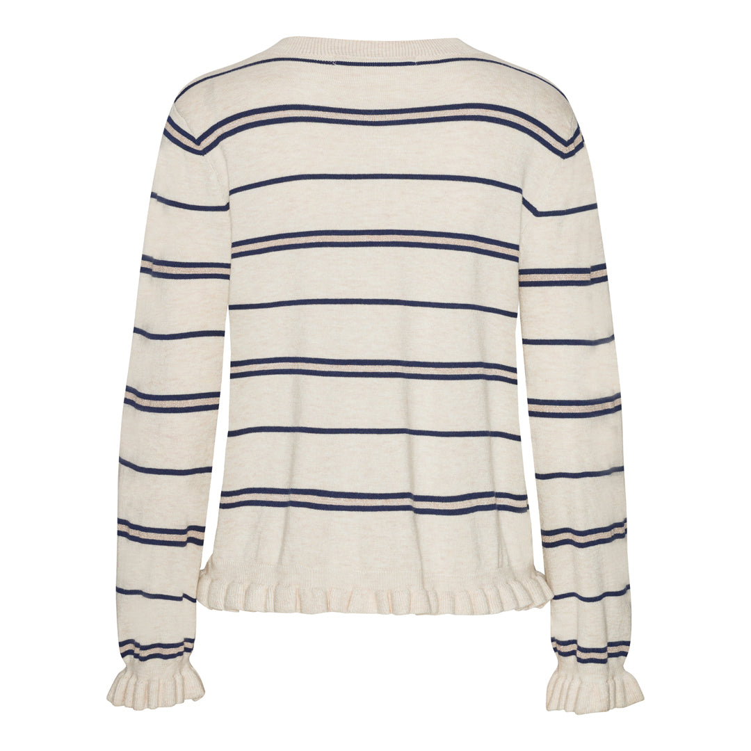 Sisse Cardigan Navy Blue Stripe