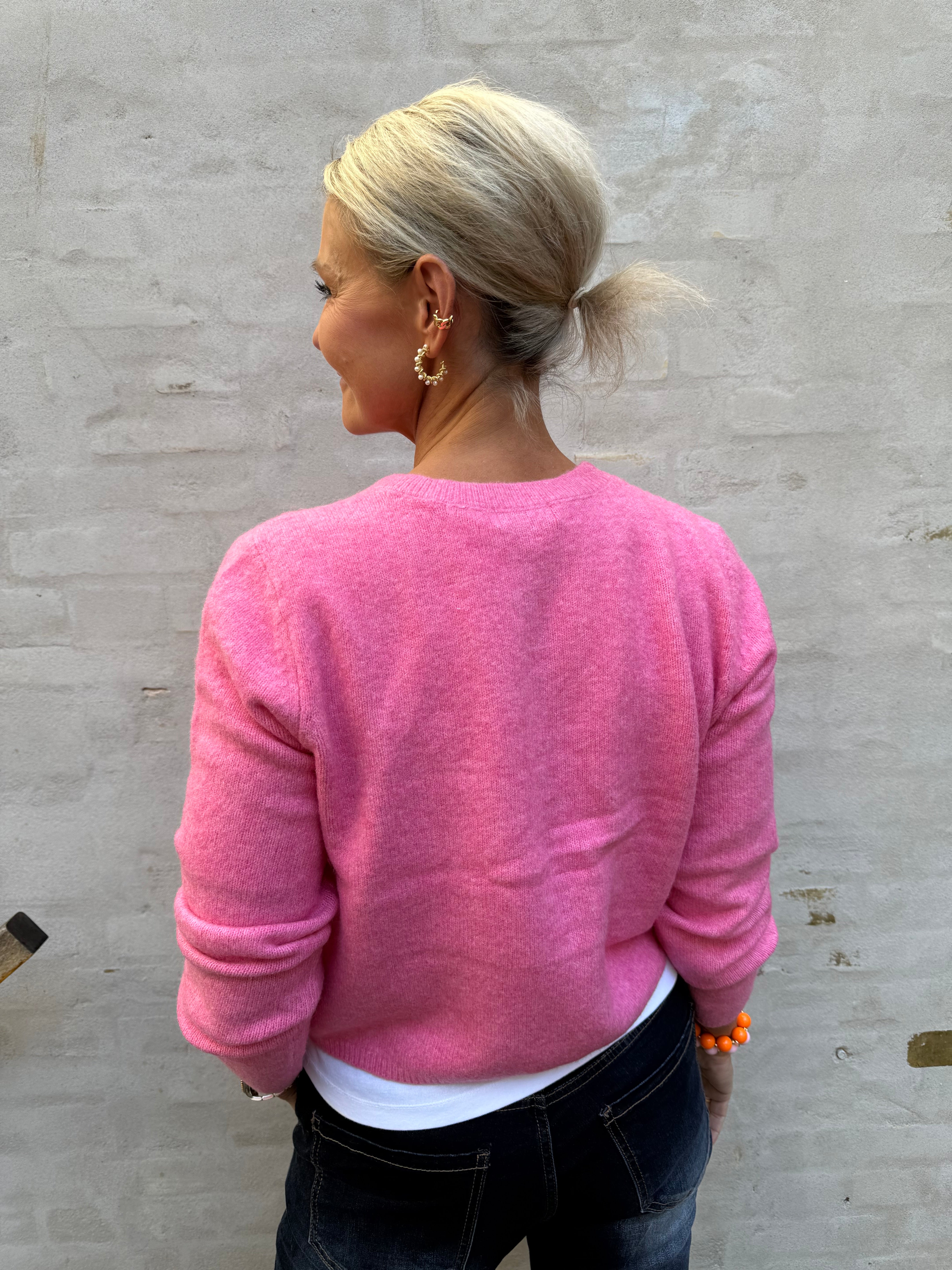 CHLOE LIFE CARDIGAN - Pink Cosmos MELANGE