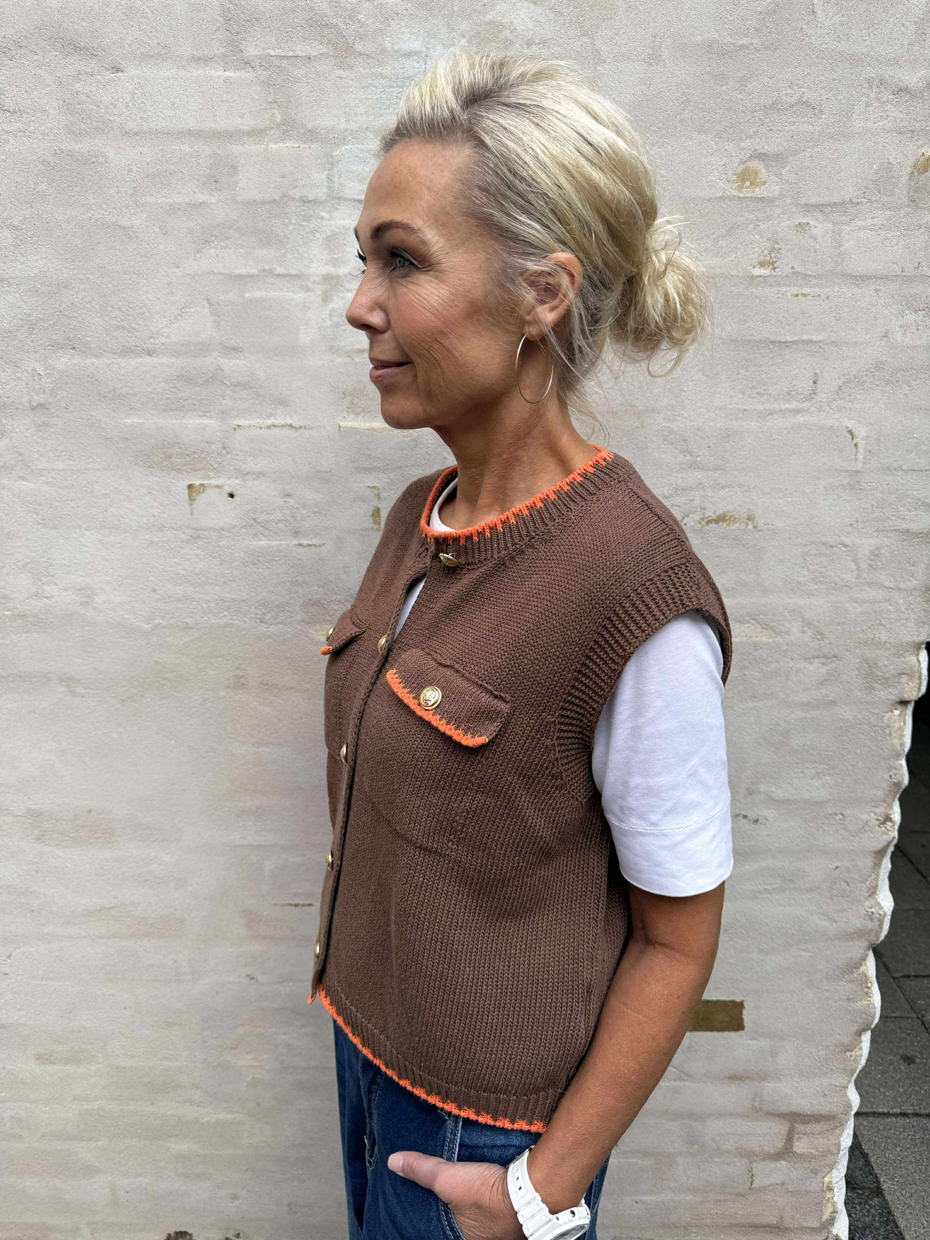 Giletta Vest - Brown