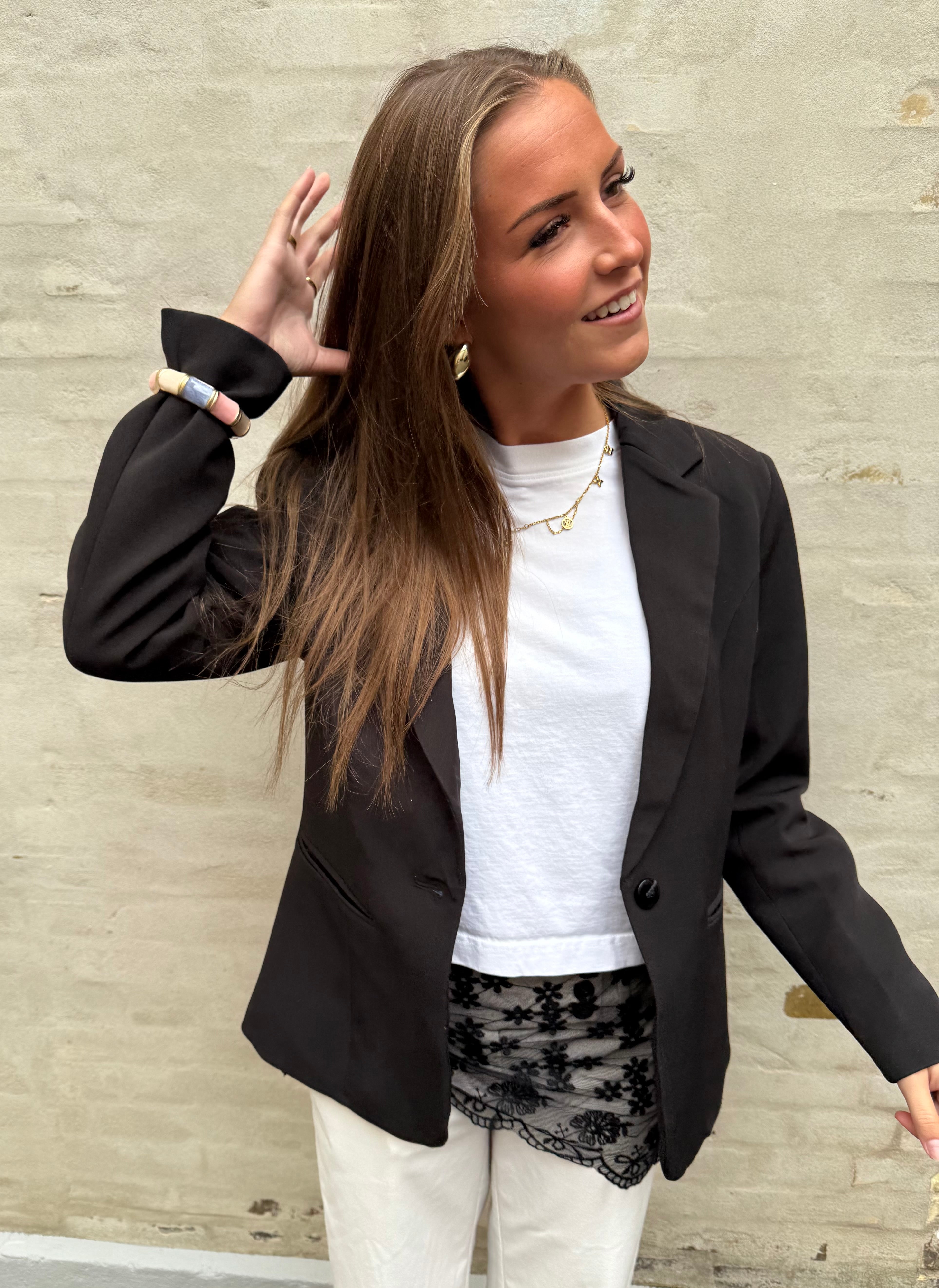 Francine Suit Blazer - Black