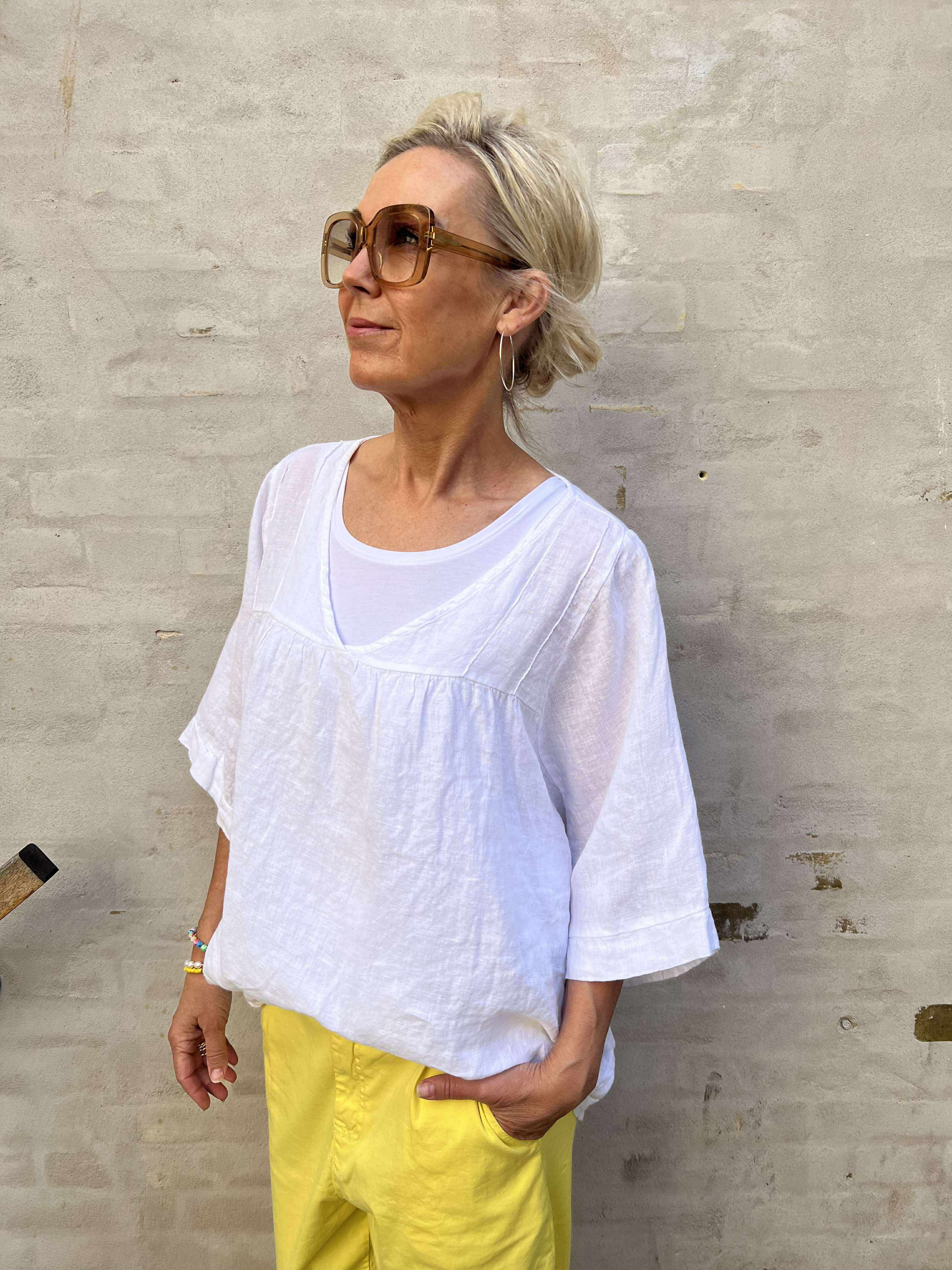 Violo T-shirt - Bianco