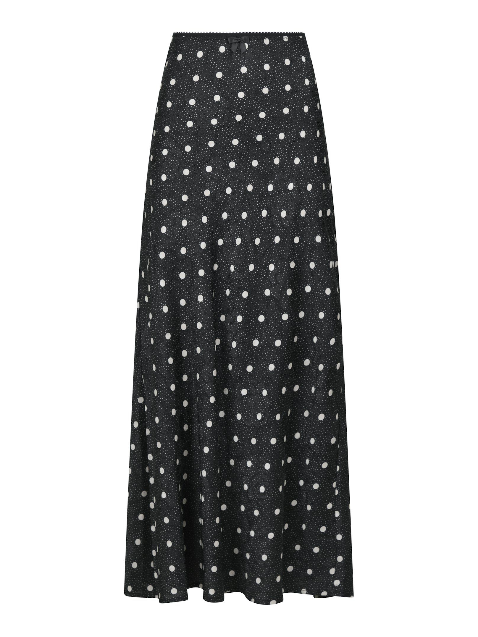 Lola retro dot skirt black