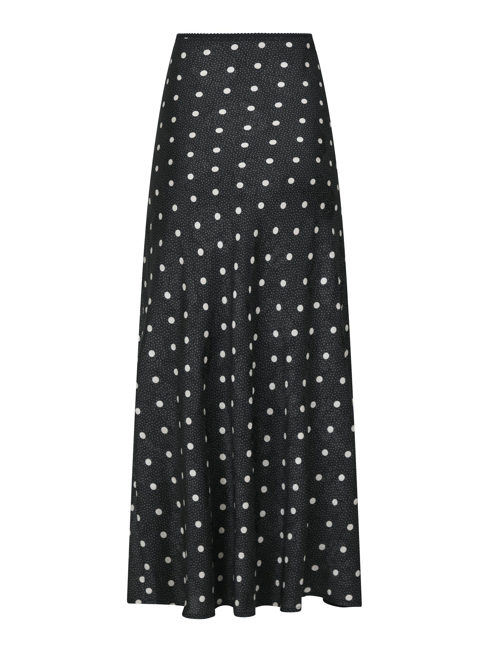 Lola retro dot skirt black