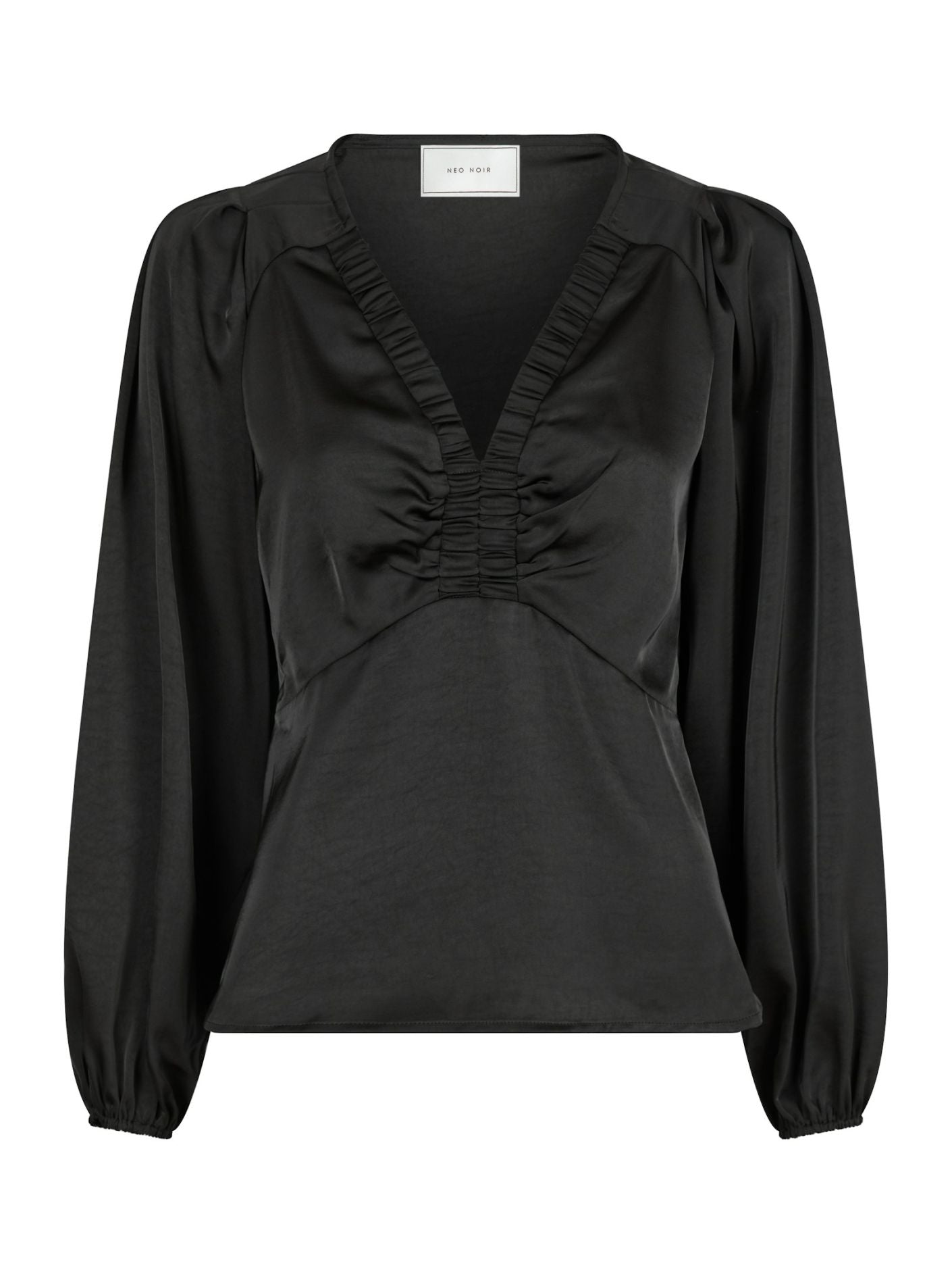 Istana heavy sateen blouse black