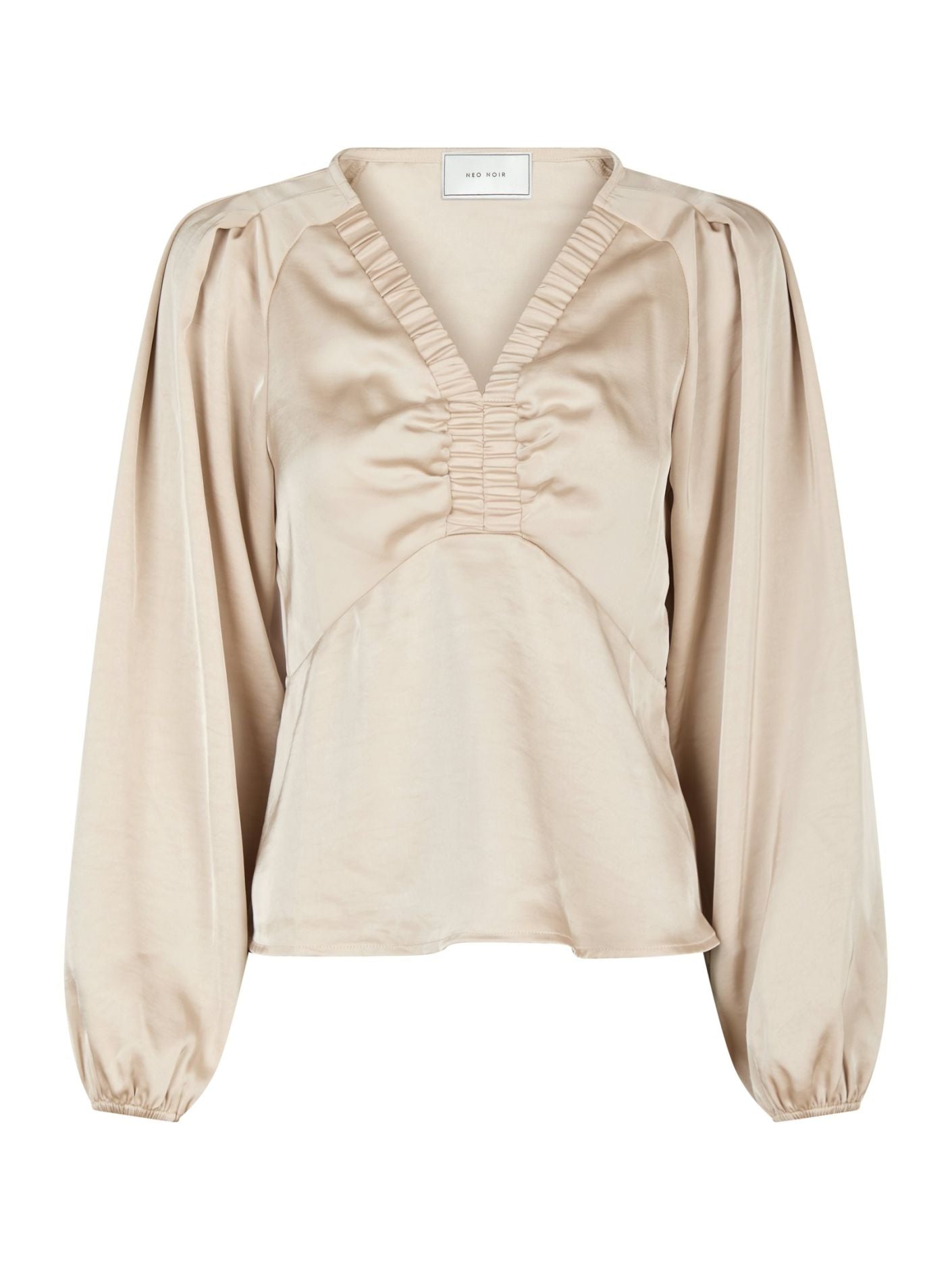 Istana heavy sateen blouse champagne